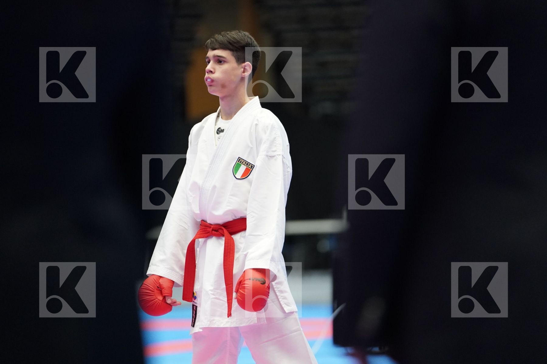 LUCIANO CARMINE (ITALY) vs RASHETNIK MIKITA (BELARUS) in Junior Kumite Male Ð 55 Kg - Final bout