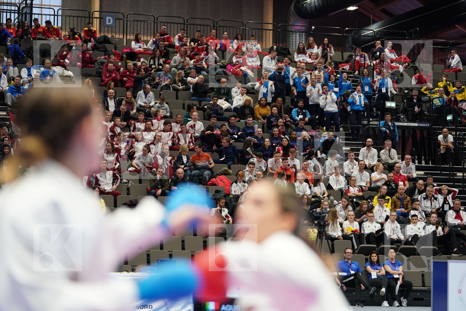 AGUS ASIA (ITALY) vs VOEGELIN FLORENCE (SWITZERLAND) in Junior Kumite Female -48 Kg - Final bout