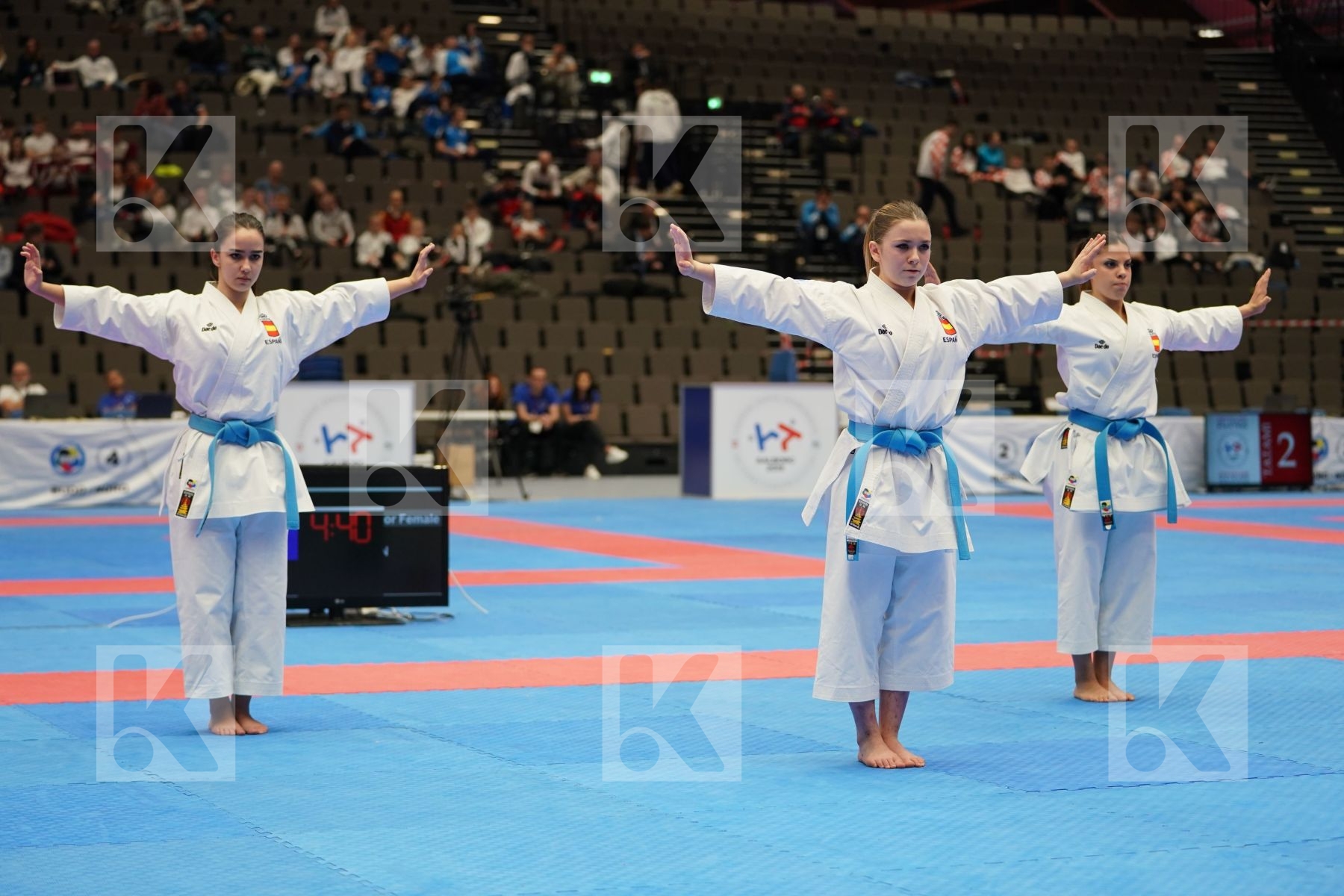 SPAIN in Cadet & Junior Team Female Kata - Final bout