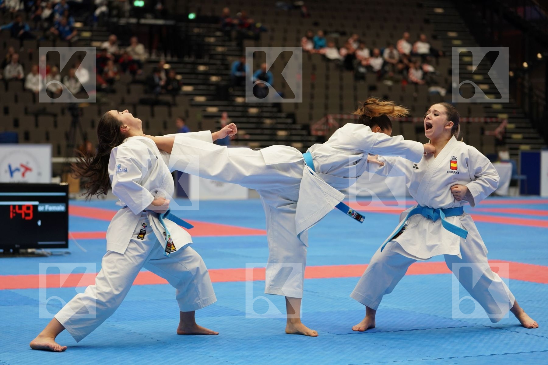 SPAIN in Cadet & Junior Team Female Kata - Final bout