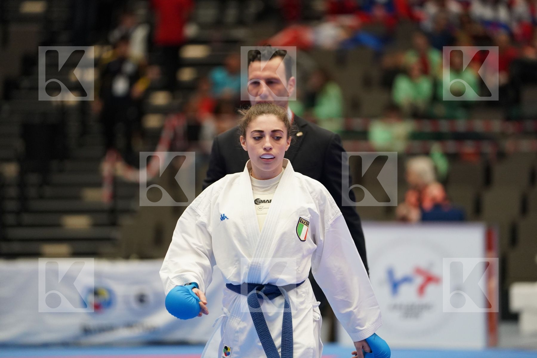 DEMIRTURK GULSEN (TURKEY) vs MURABITO NICOLE (ITALY) in Under 21 Kumite Female -50 Kg - Final bout