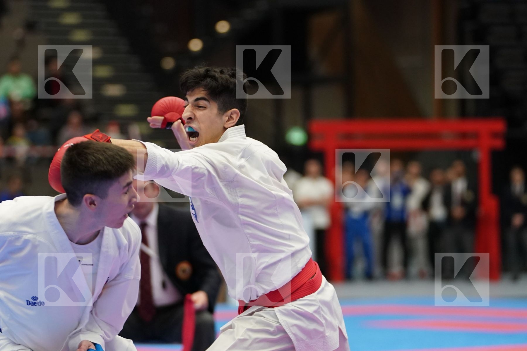 XENOS CHRISTOS-STEFANOS (GREECE) vs ORTIZ FERNANDEZ ALEJANDRO (SPAIN) in Under 21 Kumite Male -60 Kg - Final bout