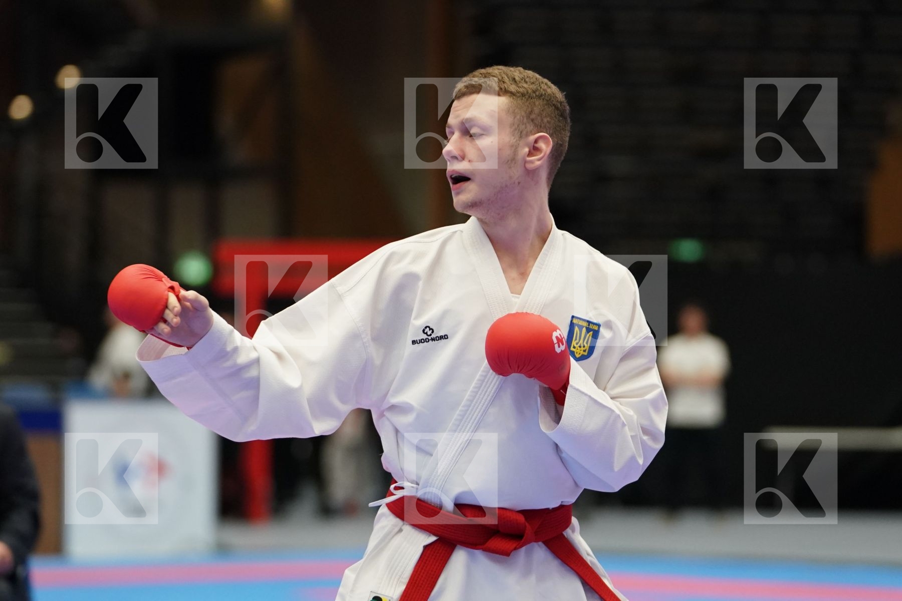 NAIDA VALENTYN (UKRAINE) vs DENIZ MURATCAN (TURKEY) in Under 21 Kumite Male -67 Kg - Final bout