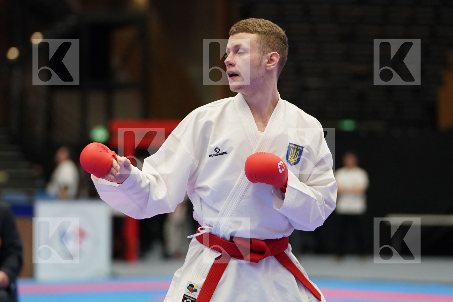 NAIDA VALENTYN (UKRAINE) vs DENIZ MURATCAN (TURKEY) in Under 21 Kumite Male -67 Kg - Final bout