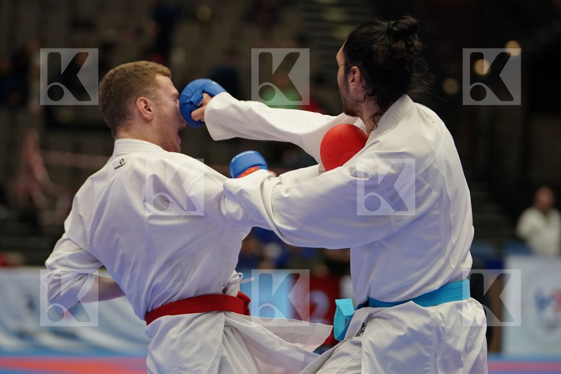 NAIDA VALENTYN (UKRAINE) vs DENIZ MURATCAN (TURKEY) in Under 21 Kumite Male -67 Kg - Final bout