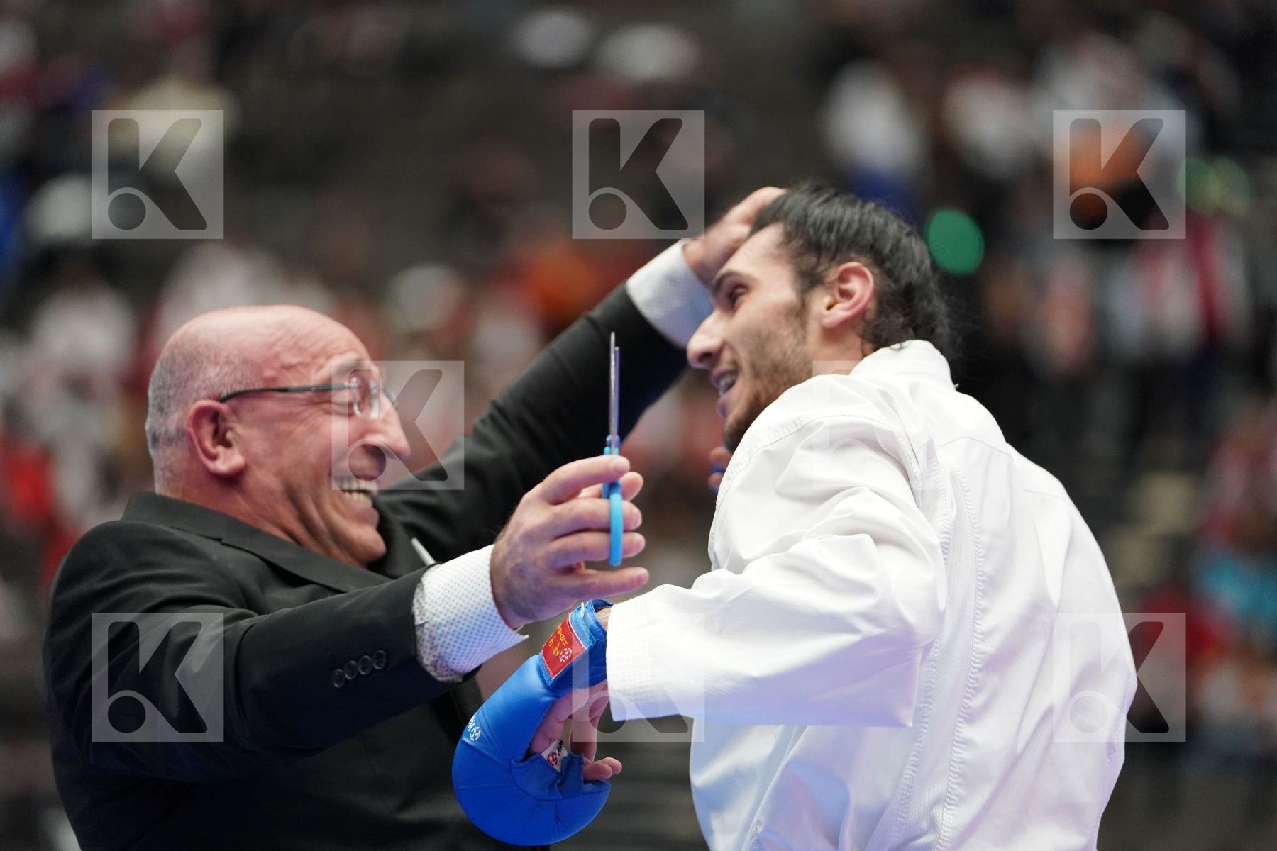 NAIDA VALENTYN (UKRAINE) vs DENIZ MURATCAN (TURKEY) in Under 21 Kumite Male -67 Kg - Final bout