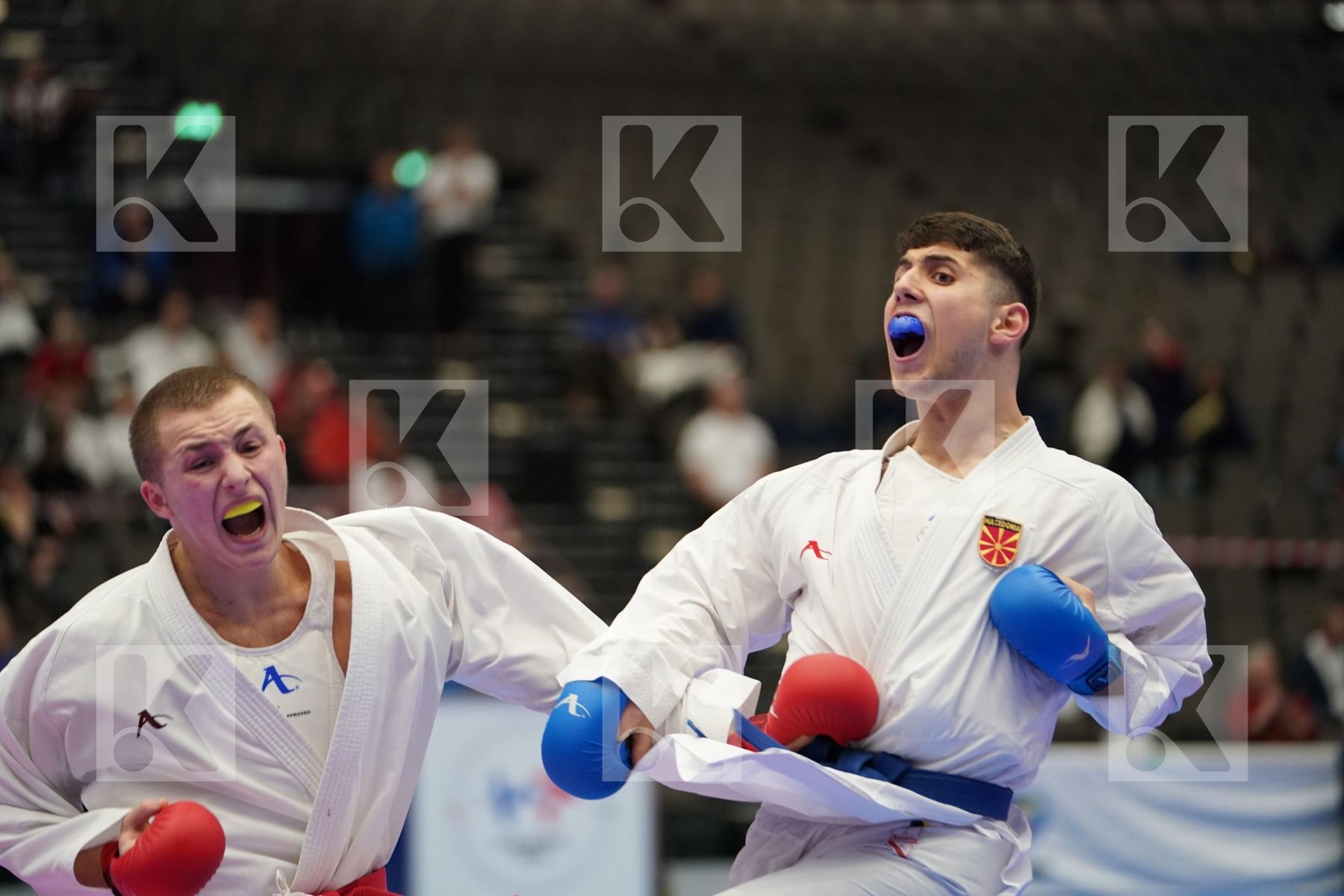 BELYAVSKY NIKITA (GEORGIA) vs OSMANI DOAN (FYR OF MACEDONIA) in Under 21 Kumite Male -75 Kg - Final bout