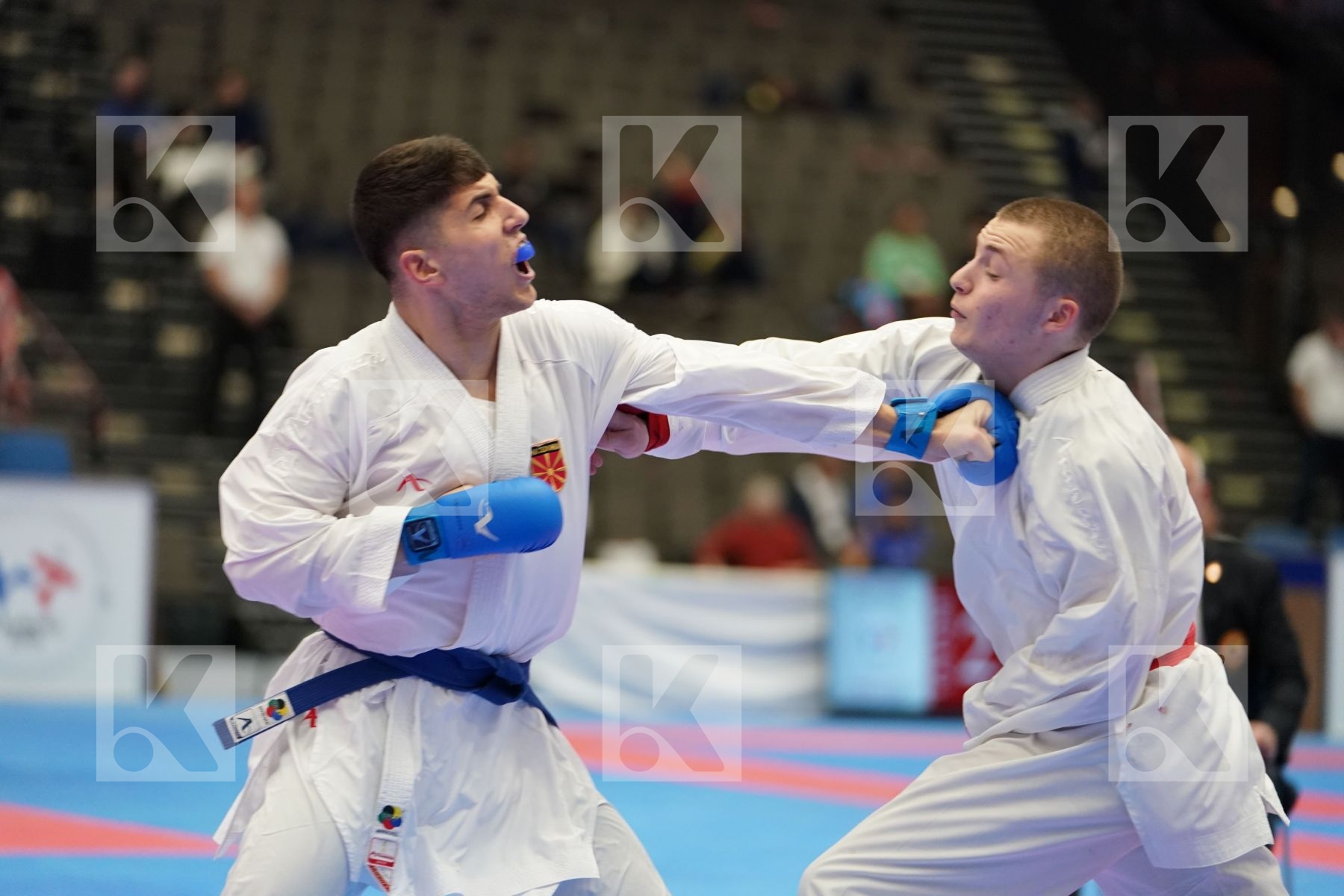 BELYAVSKY NIKITA (GEORGIA) vs OSMANI DOAN (FYR OF MACEDONIA) in Under 21 Kumite Male -75 Kg - Final bout