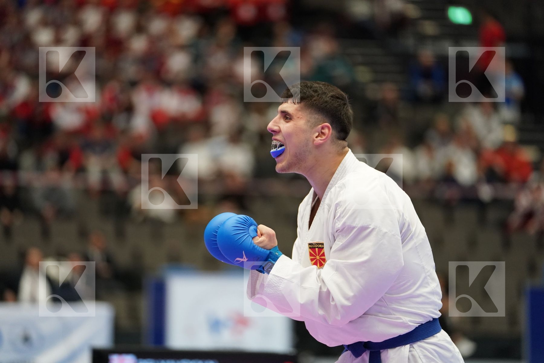 BELYAVSKY NIKITA (GEORGIA) vs OSMANI DOAN (FYR OF MACEDONIA) in Under 21 Kumite Male -75 Kg - Final bout
