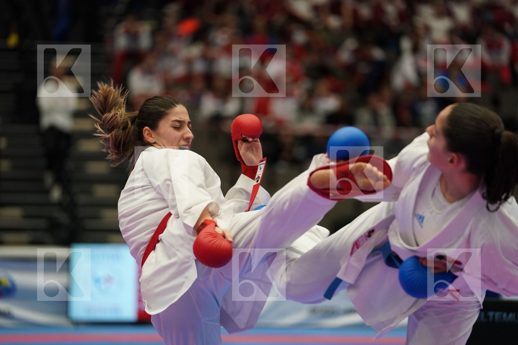 ELTEMUR EDA (TURKEY) vs OLIVEIRA ANA RITA (PORTUGAL) in Under 21 Kumite Female 68+ Kg - Final bout