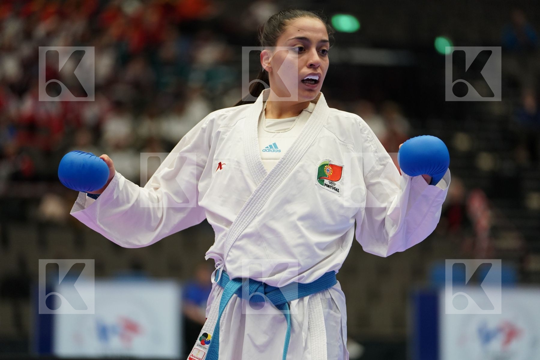 ELTEMUR EDA (TURKEY) vs OLIVEIRA ANA RITA (PORTUGAL) in Under 21 Kumite Female 68+ Kg - Final bout
