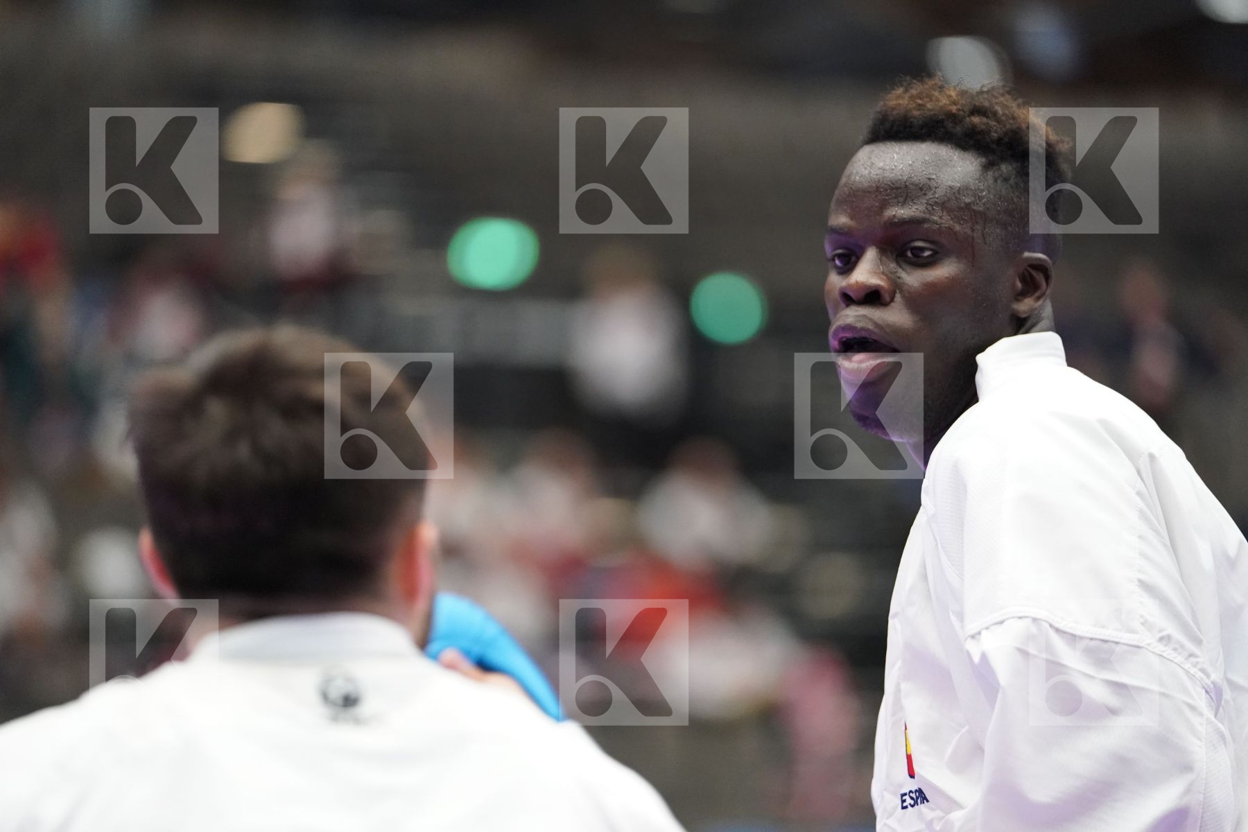SECK SAKHO BABACAR (SPAIN) Vs HAJIZADE MURAD (AZERBAIJAN) in Under 21 Kumite Male 84+ Kg - Final bout