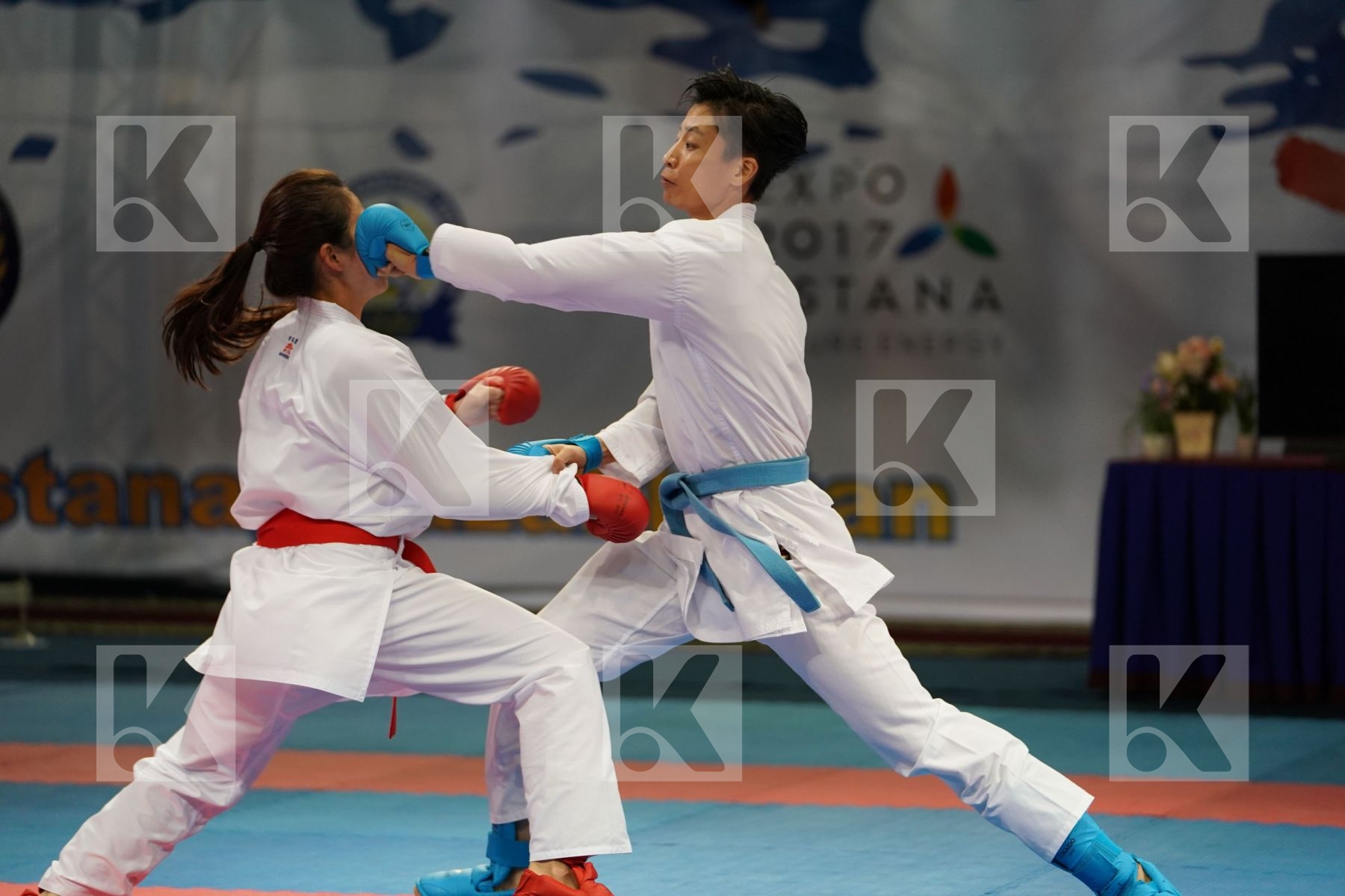 China Choi Wan yu Female kumite -61 kg Hong Kong Yin Xiaoyan
