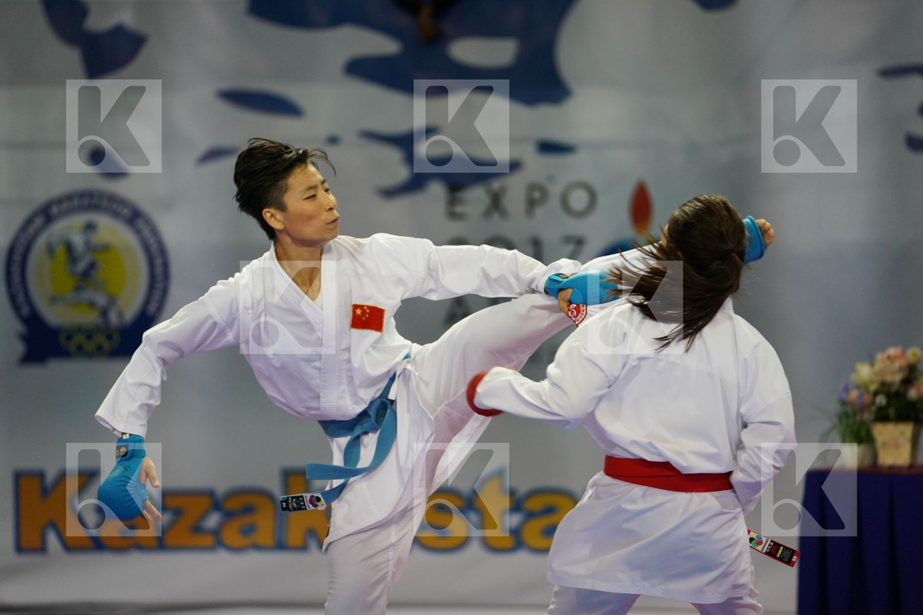 China Choi Wan yu Female kumite -61 kg Hong Kong Yin Xiaoyan
