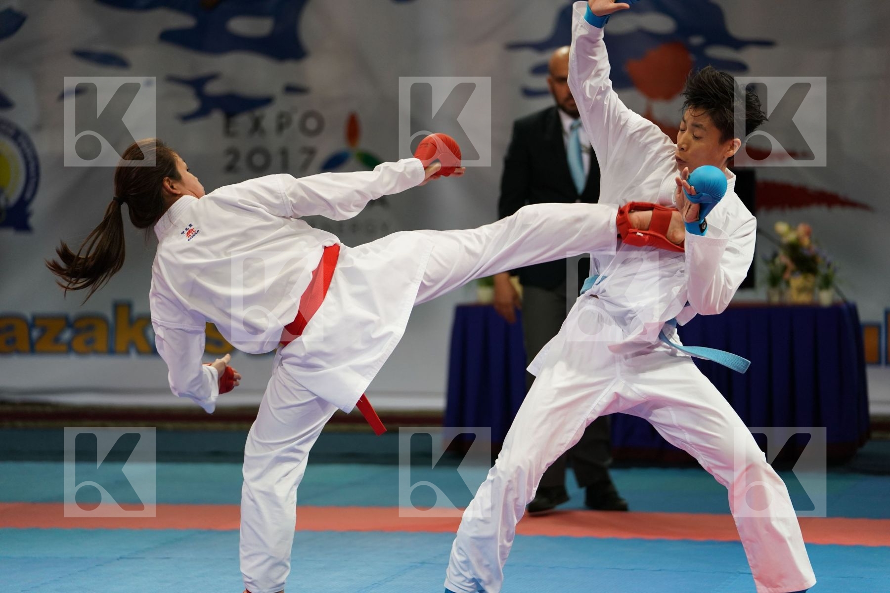China Choi Wan yu Female kumite -61 kg Hong Kong Yin Xiaoyan