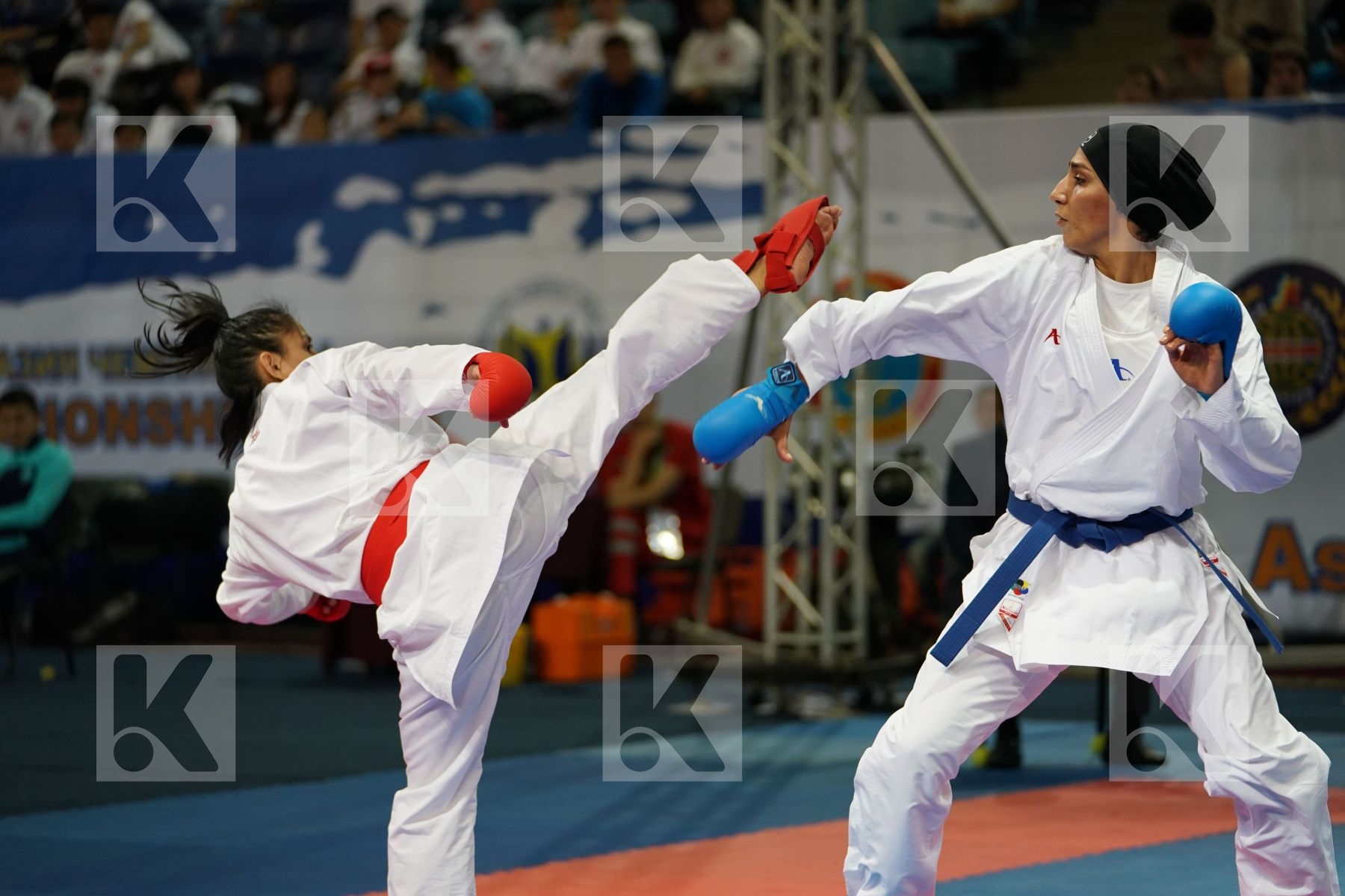 Chinese Taipei Female team kumite Iran  islamic republic of