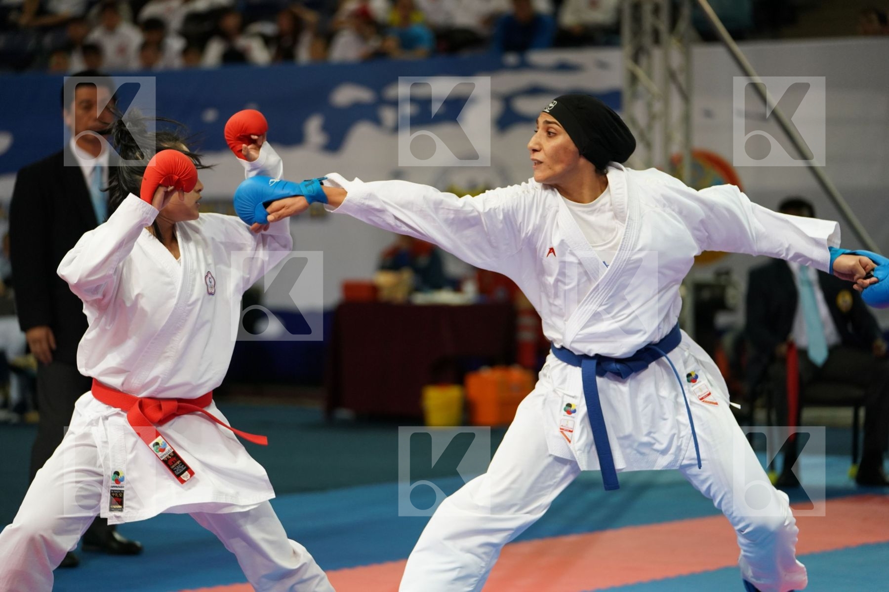 Chinese Taipei Female team kumite Iran  islamic republic of