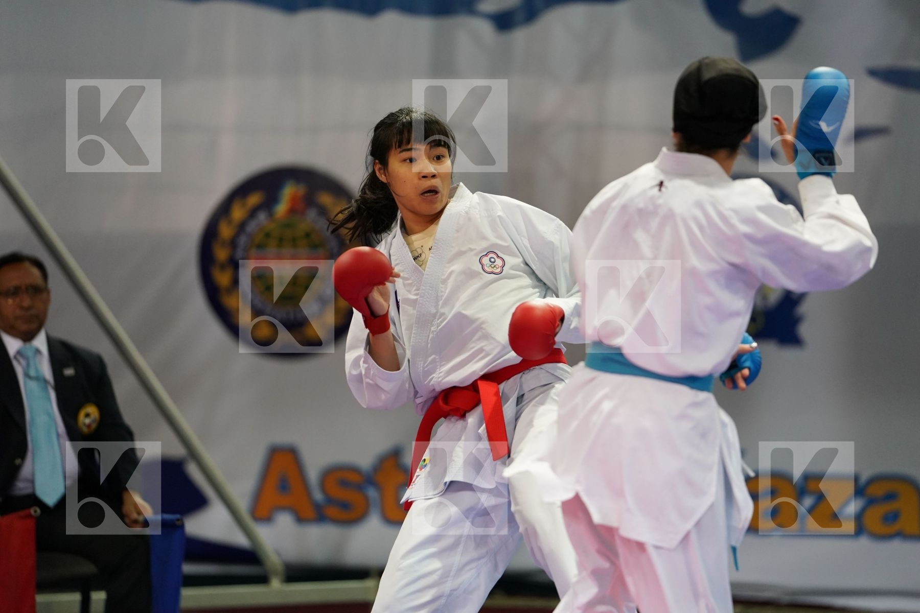 Chinese Taipei Female team kumite Iran  islamic republic of