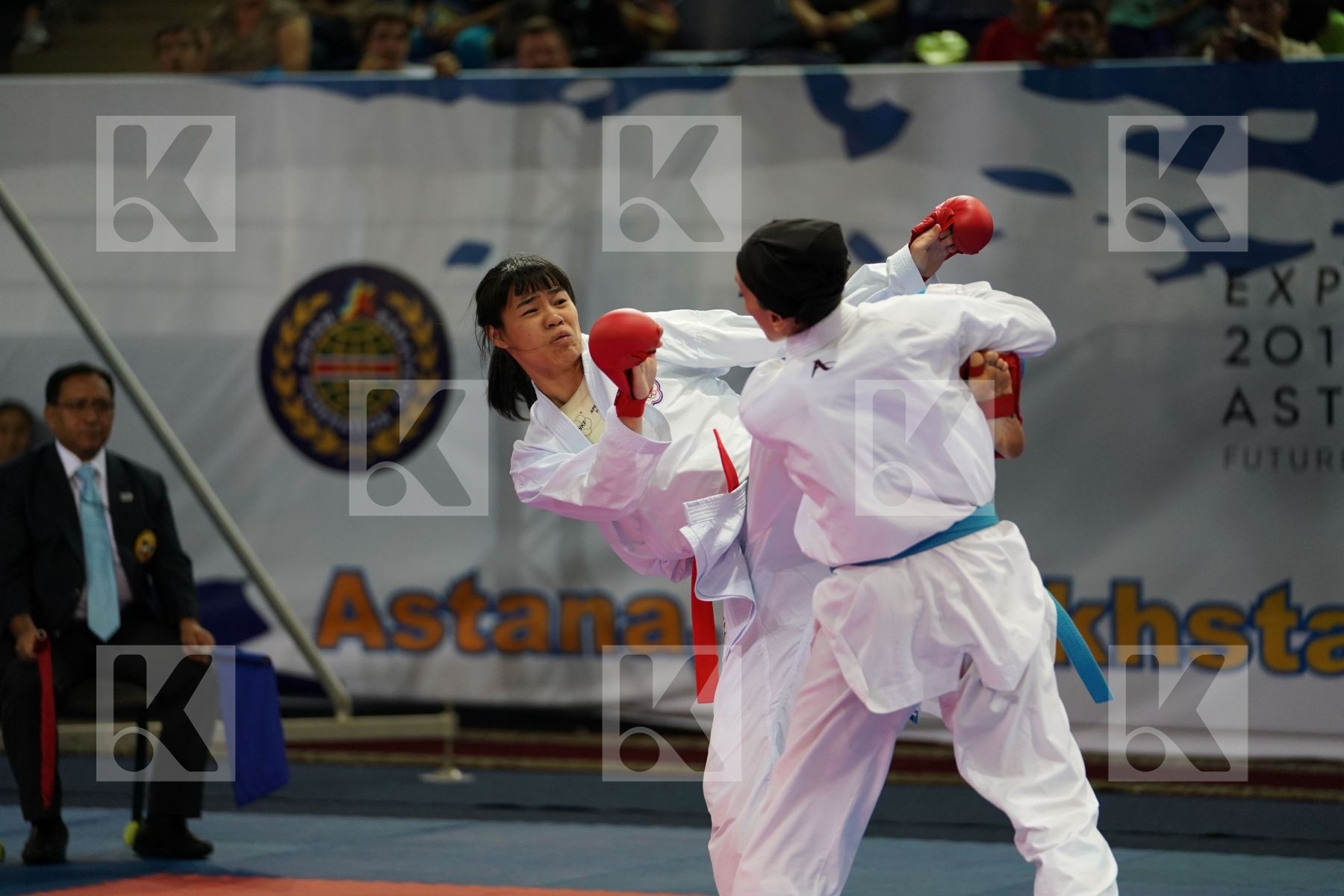 Chinese Taipei Female team kumite Iran  islamic republic of