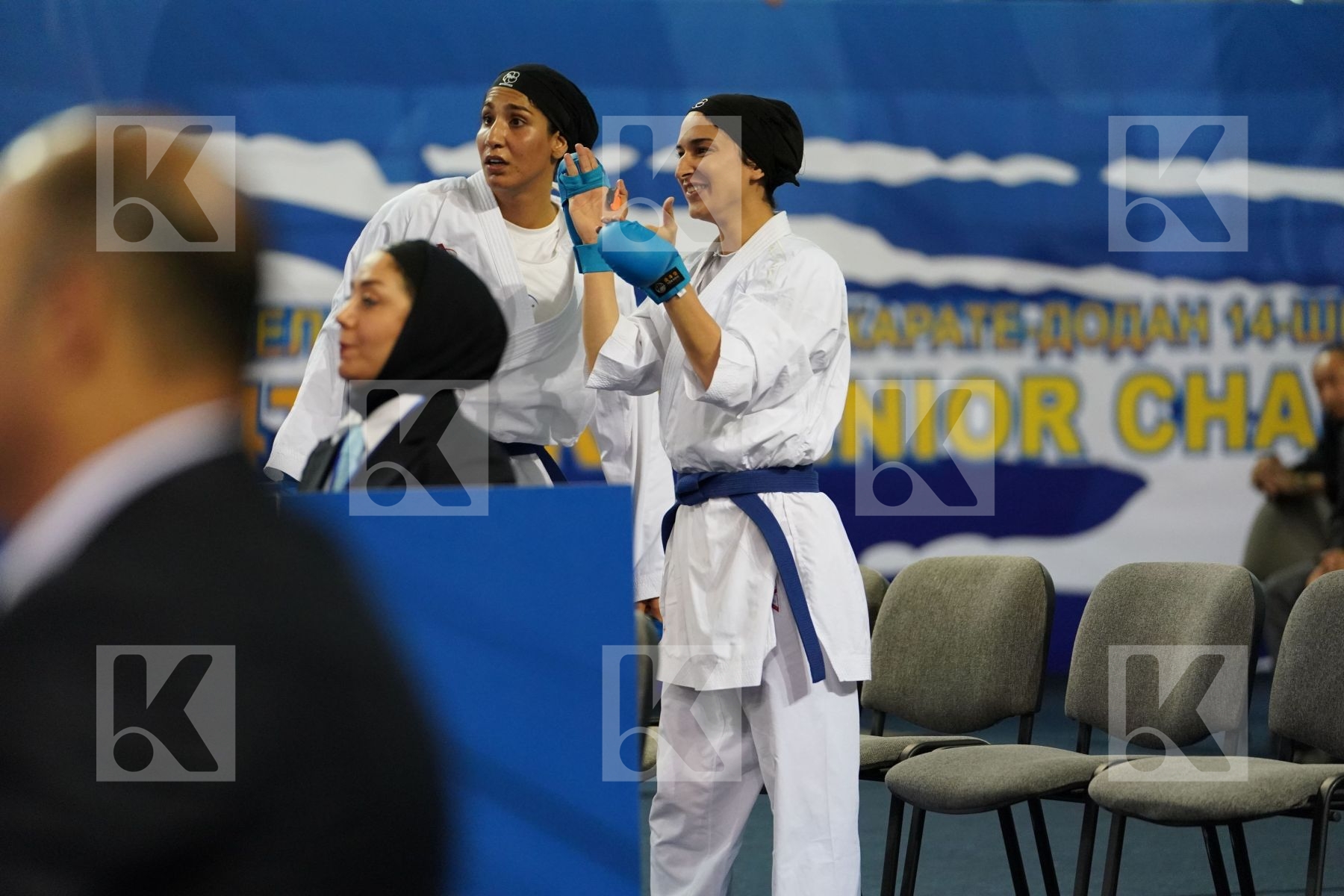 Chinese Taipei Female team kumite Iran  islamic republic of