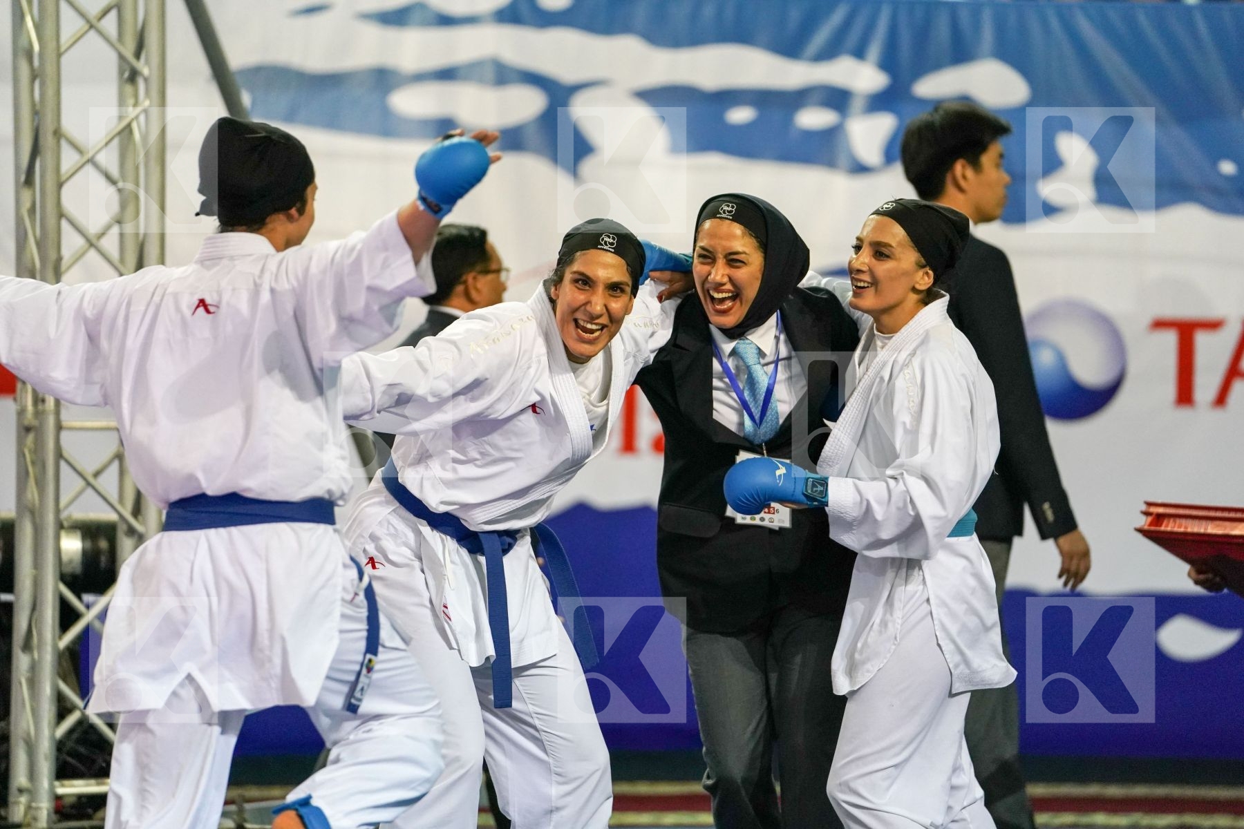 Chinese Taipei Female team kumite Iran  islamic republic of