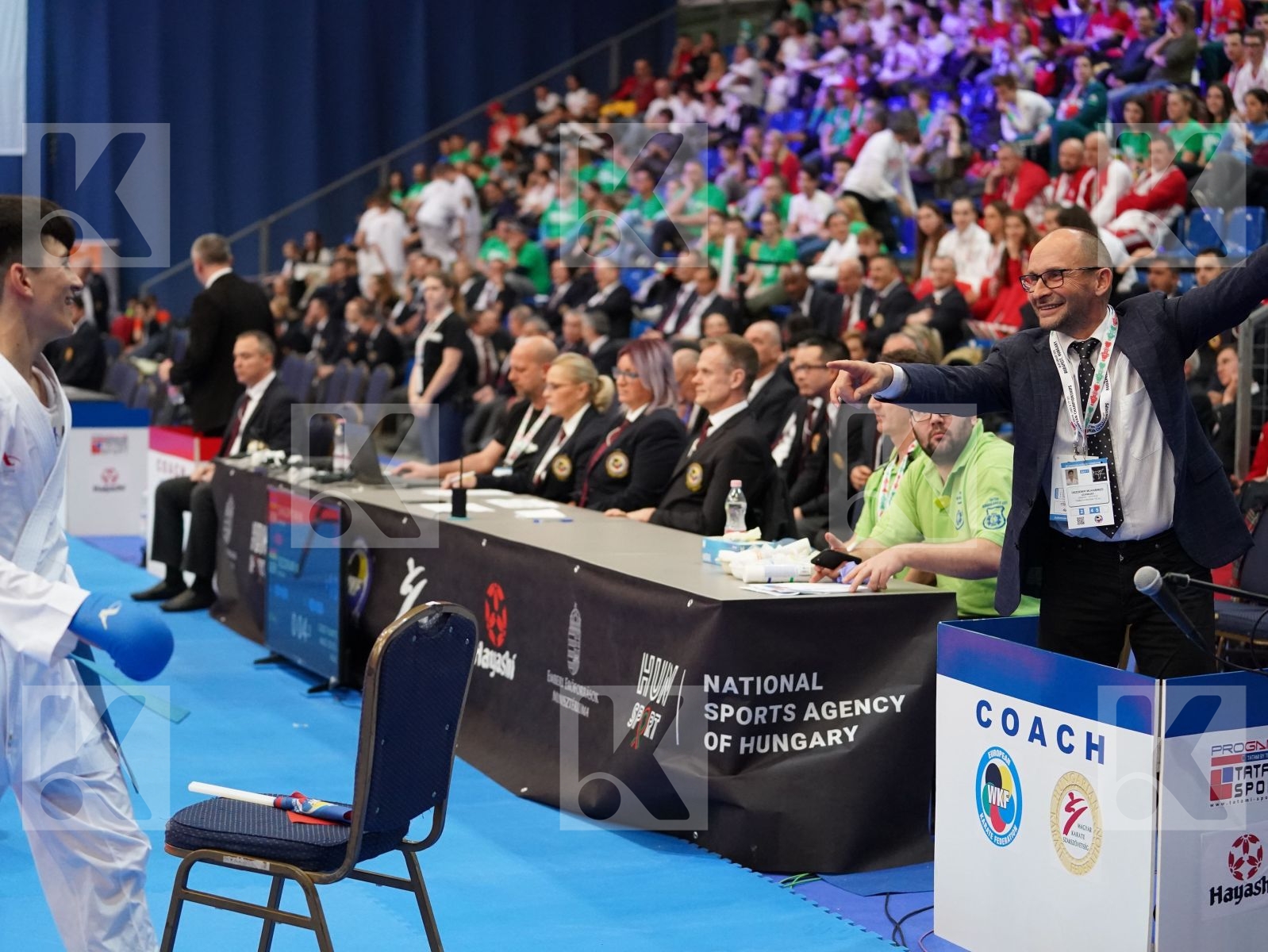 GHAZARYAN MHER (ARMENIA) vs OEZDEMIR MUHAMMED (GERMANY) in Cadet Kumite Male -52 Kg - Final bout