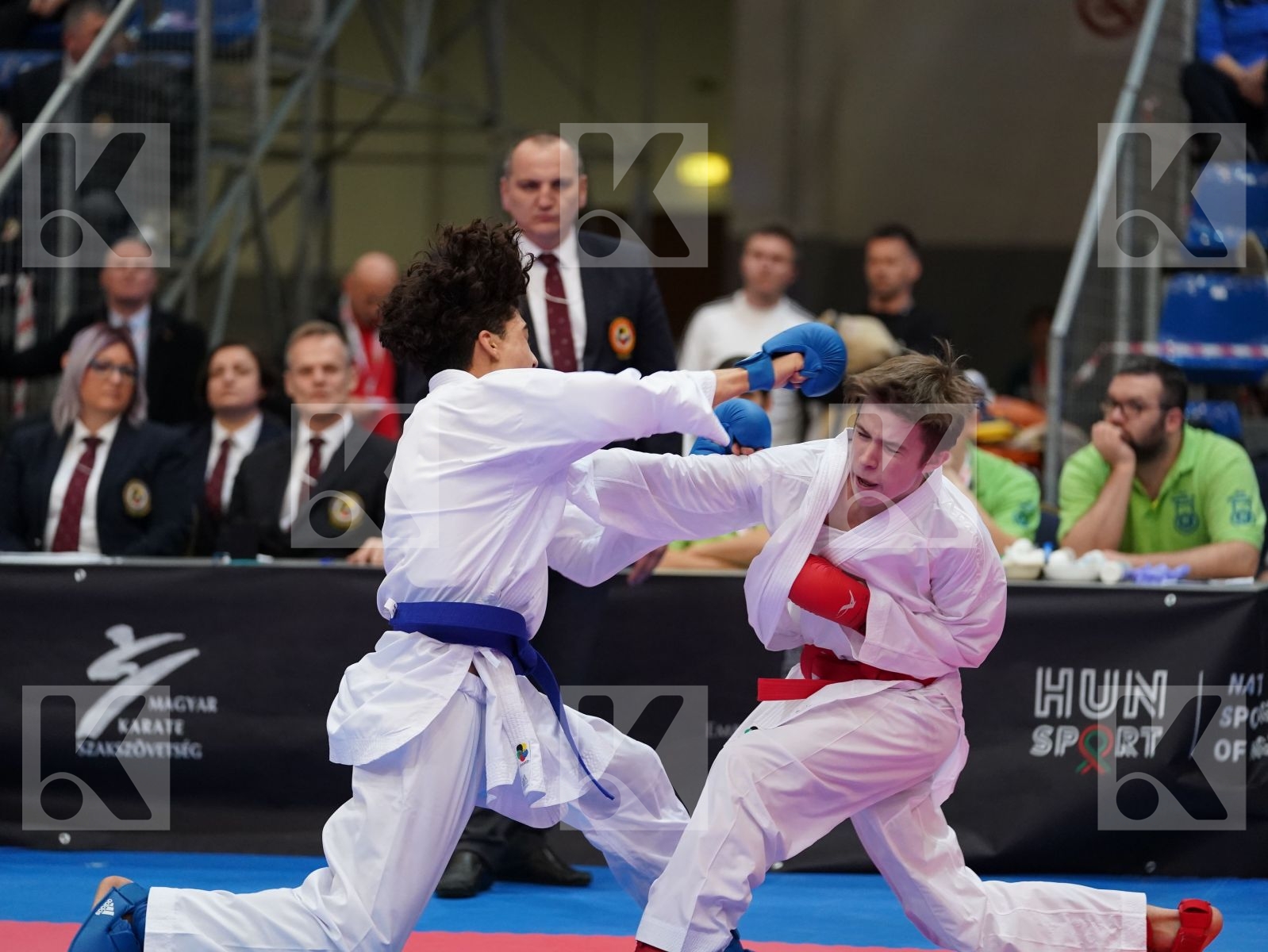 MUHAMADEEV LEV (RUSSIAN FEDERATION) vs VERAS LUAN (ENGLAND) in Cadet Kumite Male -63 Kg - Final bout