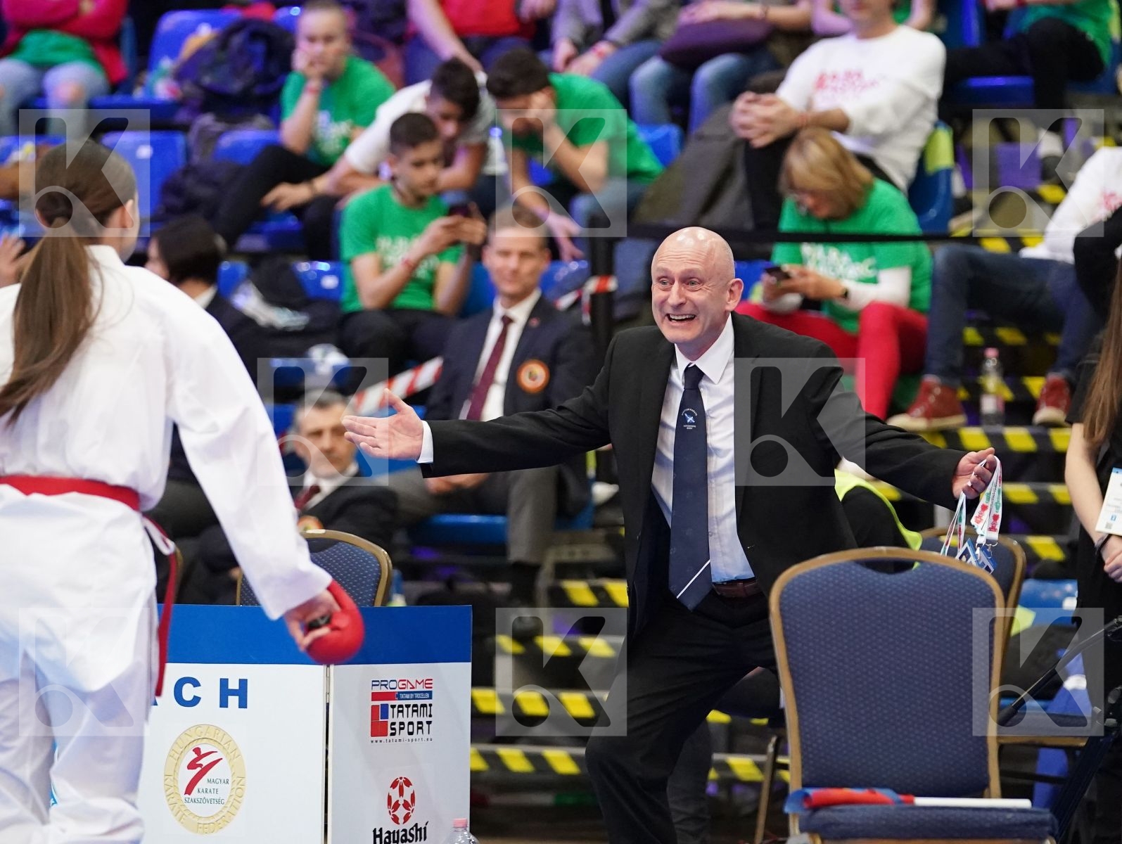 FITAL KORI (SCOTLAND) vs MARTURANO IRENE (ITALY) in Cadet Kumite Female -54 Kg - Final bout
