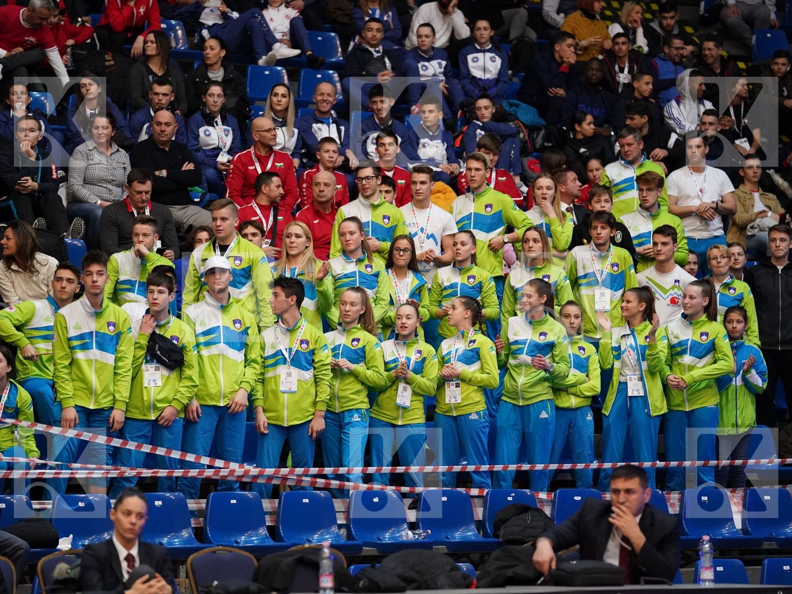 TAMSE NIKLAS (SLOVENIA) vs HUSEYNOV SULTAN (AZERBAIJAN) in Junior Kumite Male -55 Kg - Final bout