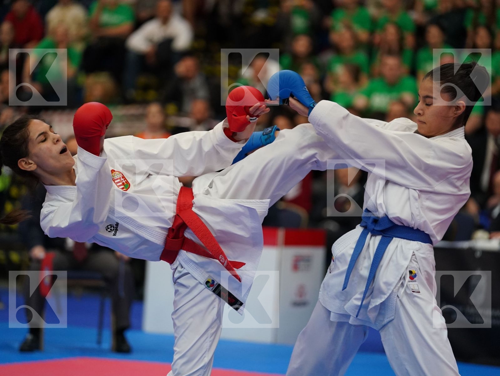 JAKUBOVICS DALMA (HUNGARY) vs BALIK HAZEL (TURKEY) in Junior Kumite Female -48 Kg - Final bout