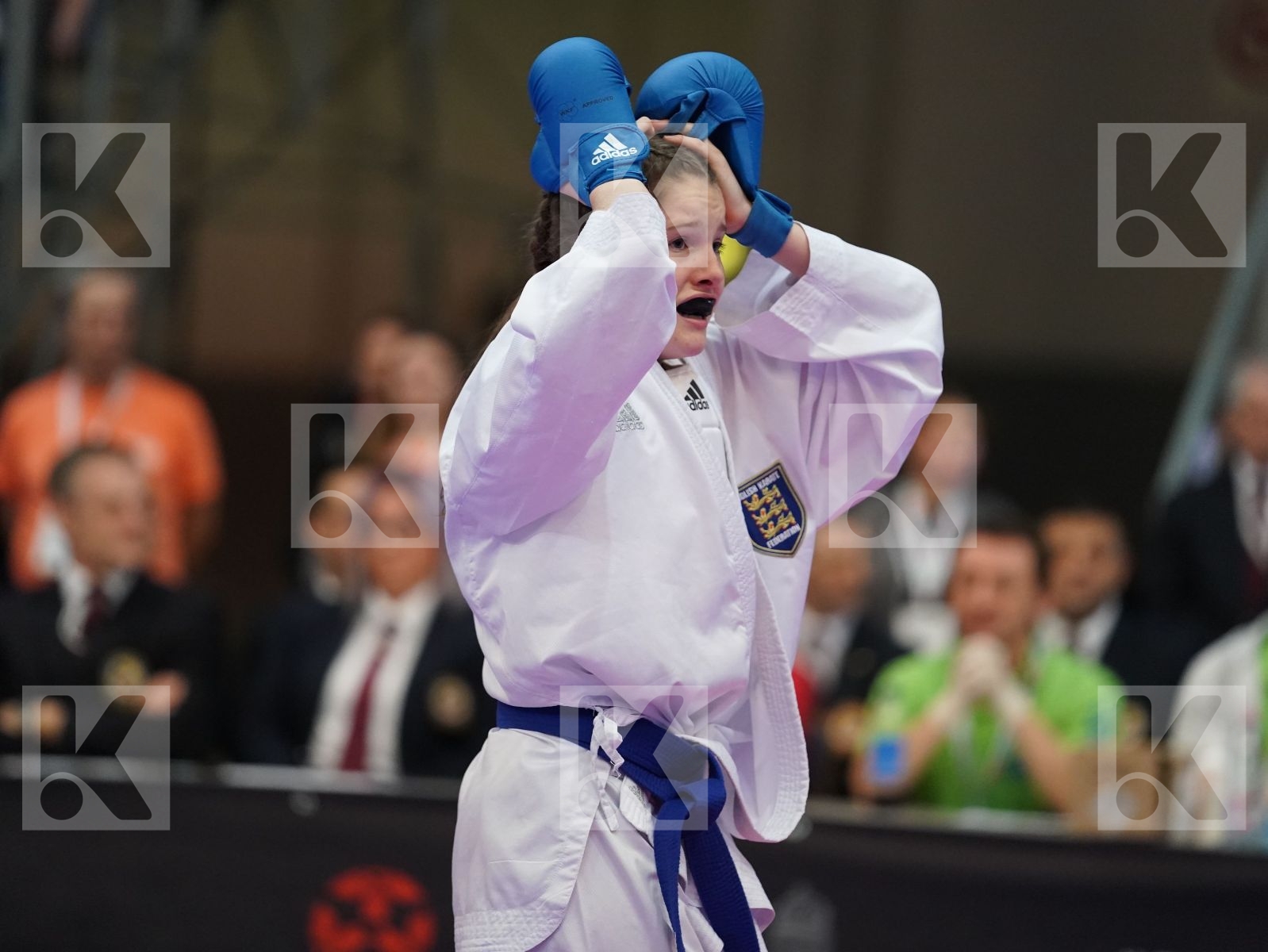 NEGOVANOVIC BRANKICA (SERBIA) vs COSGROVE NIAMH LILLY (ENGLAND) in Junior Kumite Female -53Kg - Final bout