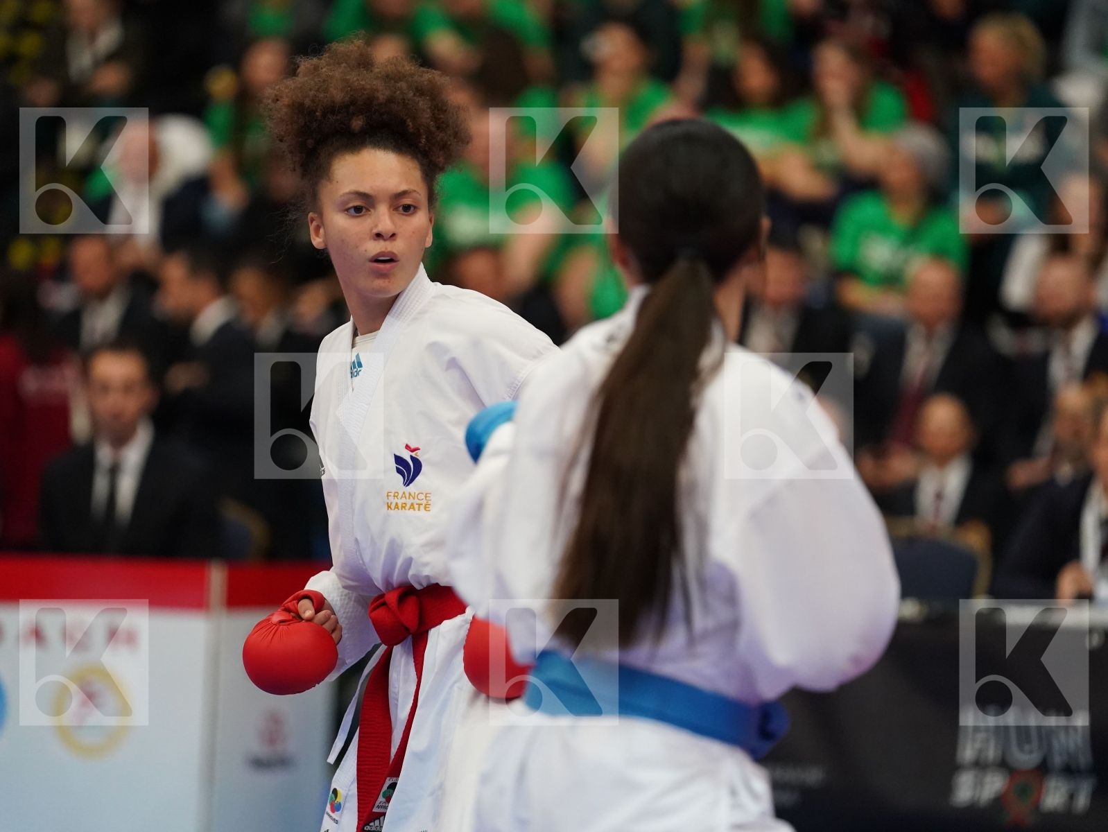ELISABETH EMMA MARIE (FRANCE) vs RZAZADE AYLA (AZERBAIJAN) in Junior Kumite Female -59 Kg - Final bout