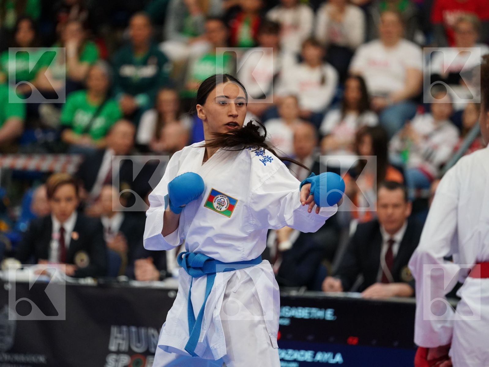 ELISABETH EMMA MARIE (FRANCE) vs RZAZADE AYLA (AZERBAIJAN) in Junior Kumite Female -59 Kg - Final bout