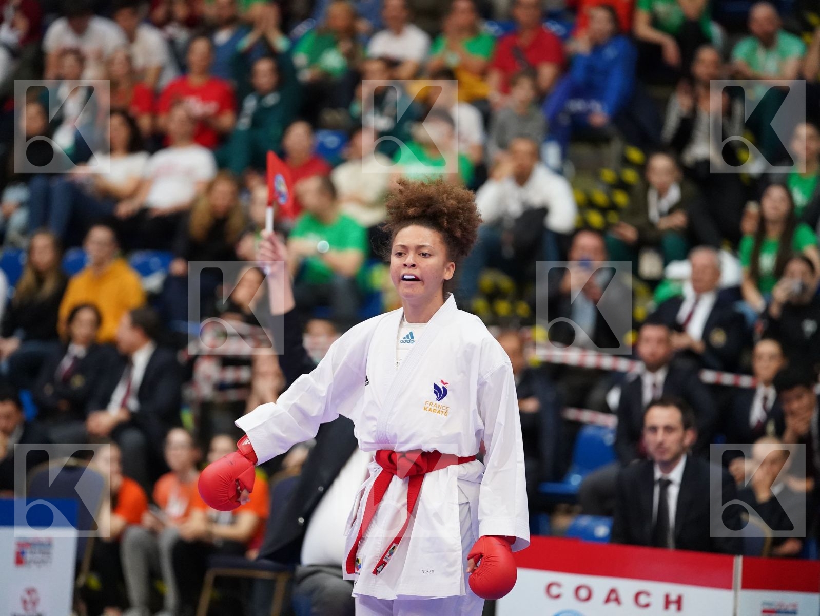 ELISABETH EMMA MARIE (FRANCE) vs RZAZADE AYLA (AZERBAIJAN) in Junior Kumite Female -59 Kg - Final bout