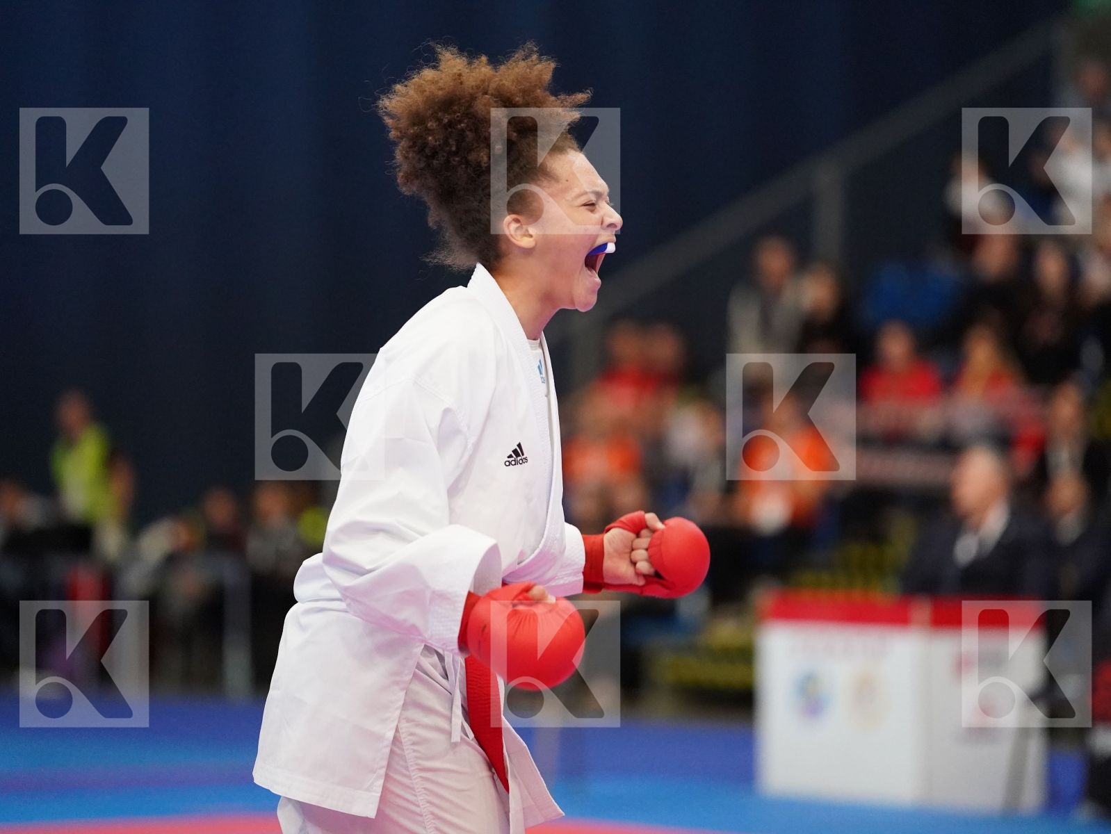 ELISABETH EMMA MARIE (FRANCE) vs RZAZADE AYLA (AZERBAIJAN) in Junior Kumite Female -59 Kg - Final bout