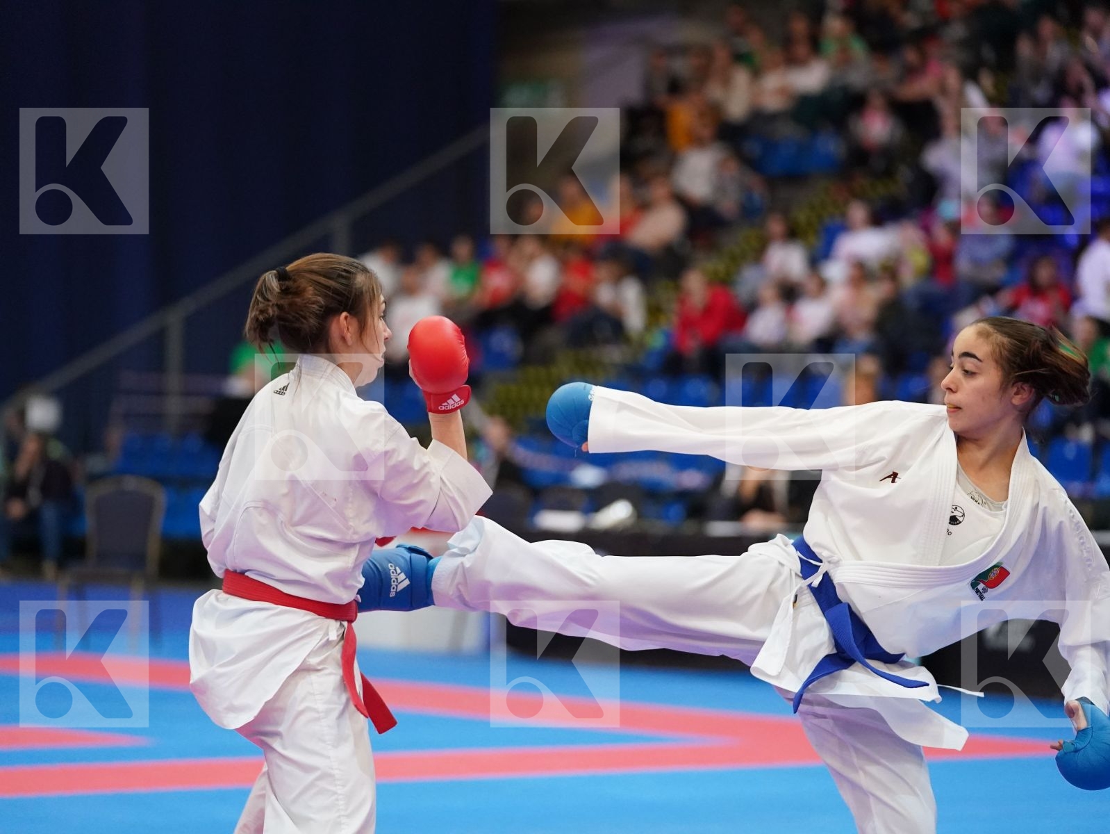 PEHAR JELENA (CROATIA) vs RODRIGUES CATARINA (PORTUGAL) in Under 21 Kumite Female -50 Kg - Final bout