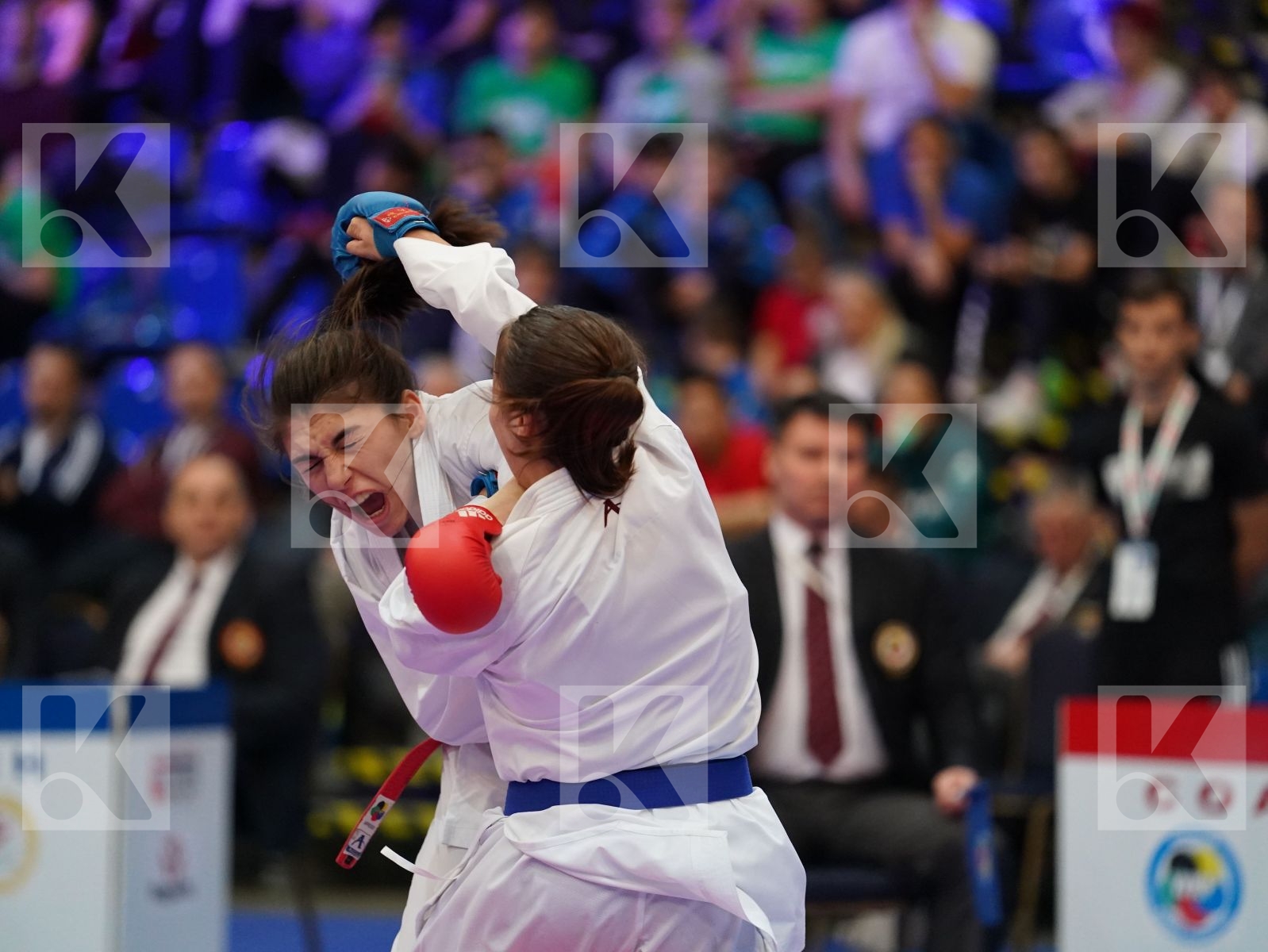 PEHAR JELENA (CROATIA) vs RODRIGUES CATARINA (PORTUGAL) in Under 21 Kumite Female -50 Kg - Final bout