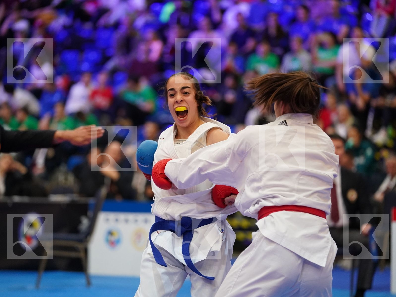 PEHAR JELENA (CROATIA) vs RODRIGUES CATARINA (PORTUGAL) in Under 21 Kumite Female -50 Kg - Final bout