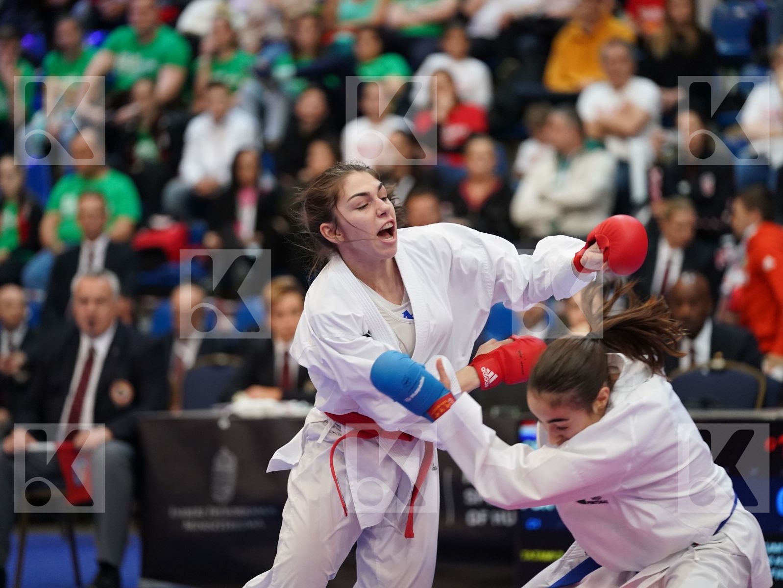 PEHAR JELENA (CROATIA) vs RODRIGUES CATARINA (PORTUGAL) in Under 21 Kumite Female -50 Kg - Final bout