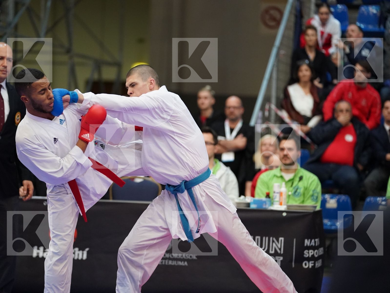 SALMI YOUNESSE (FRANCE) vs BOSKOVIC BOJAN (MONTENEGRO) in Under 21 Kumite Male -67 Kg - Final bout