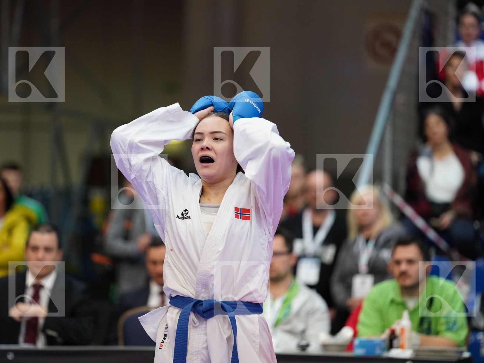 ISAEVA VICTORIA (RUSSIAN FEDERATION) vs SAELID ANNIKA (NORWAY) in Under 21 Kumite Female -68 Kg - Final bout
