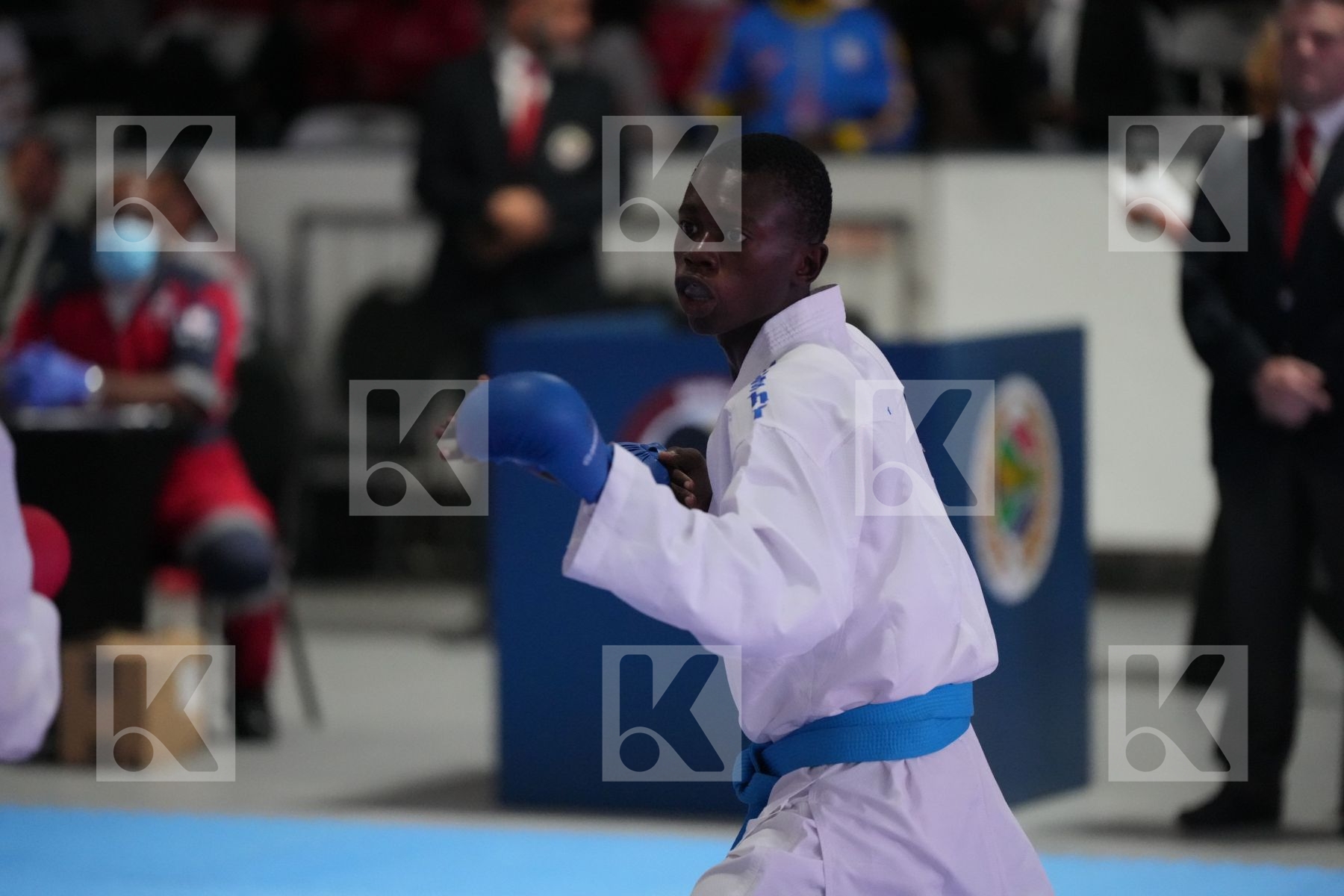 Kumite final bout featuring ALA EDDINE KICHOU & KALENGA  KANIKI