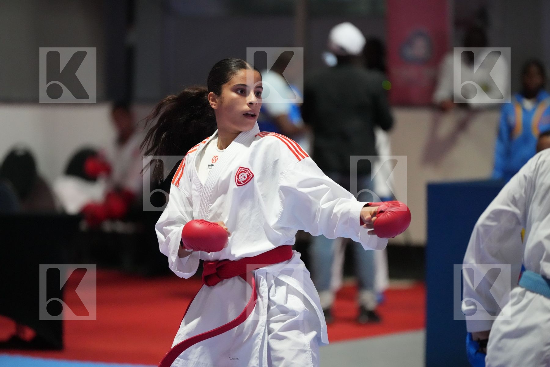 Kumite final bout featuring MAYSSA KSANTINI & DOUAA EL MACHOUAT