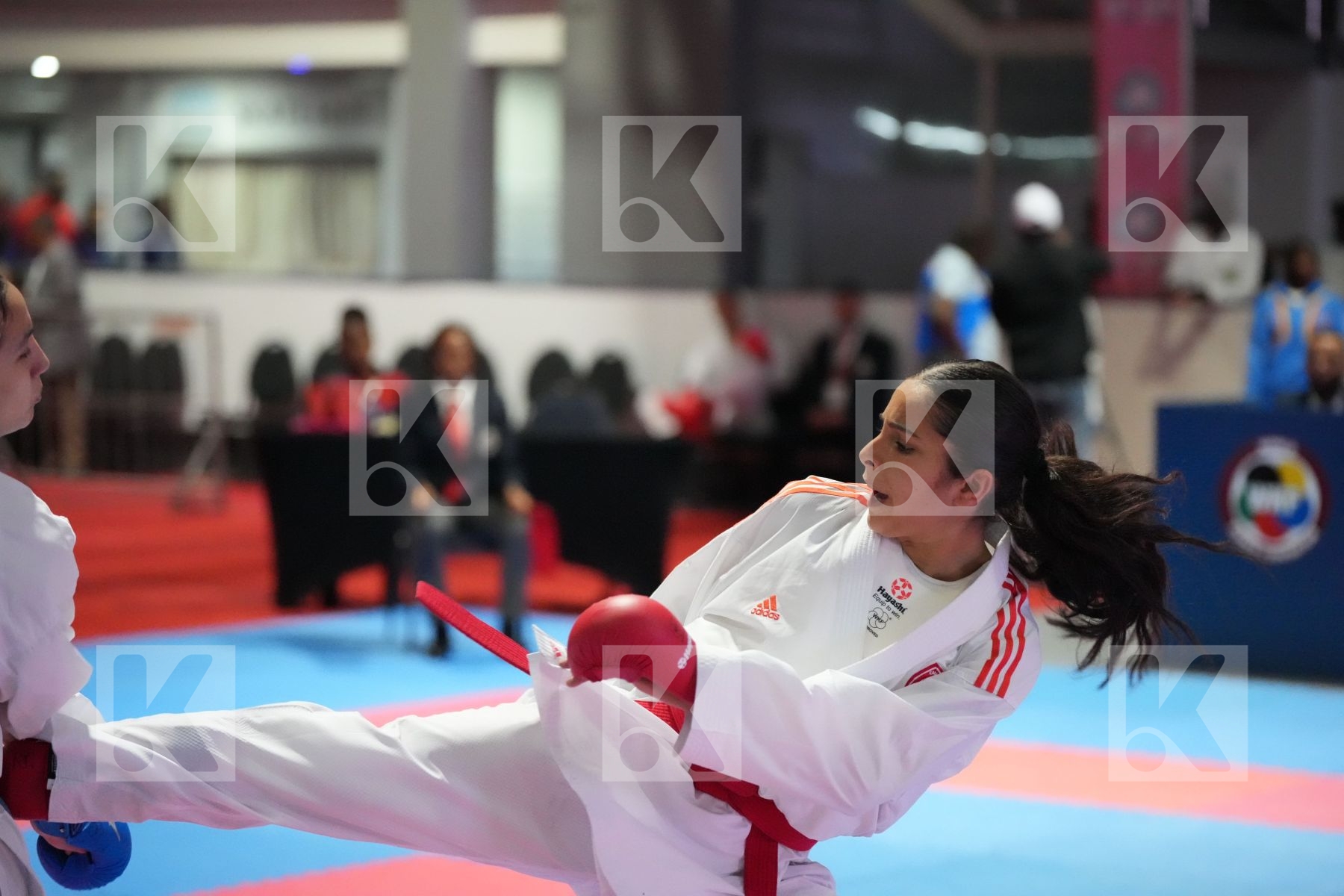 Kumite final bout featuring MAYSSA KSANTINI & DOUAA EL MACHOUAT