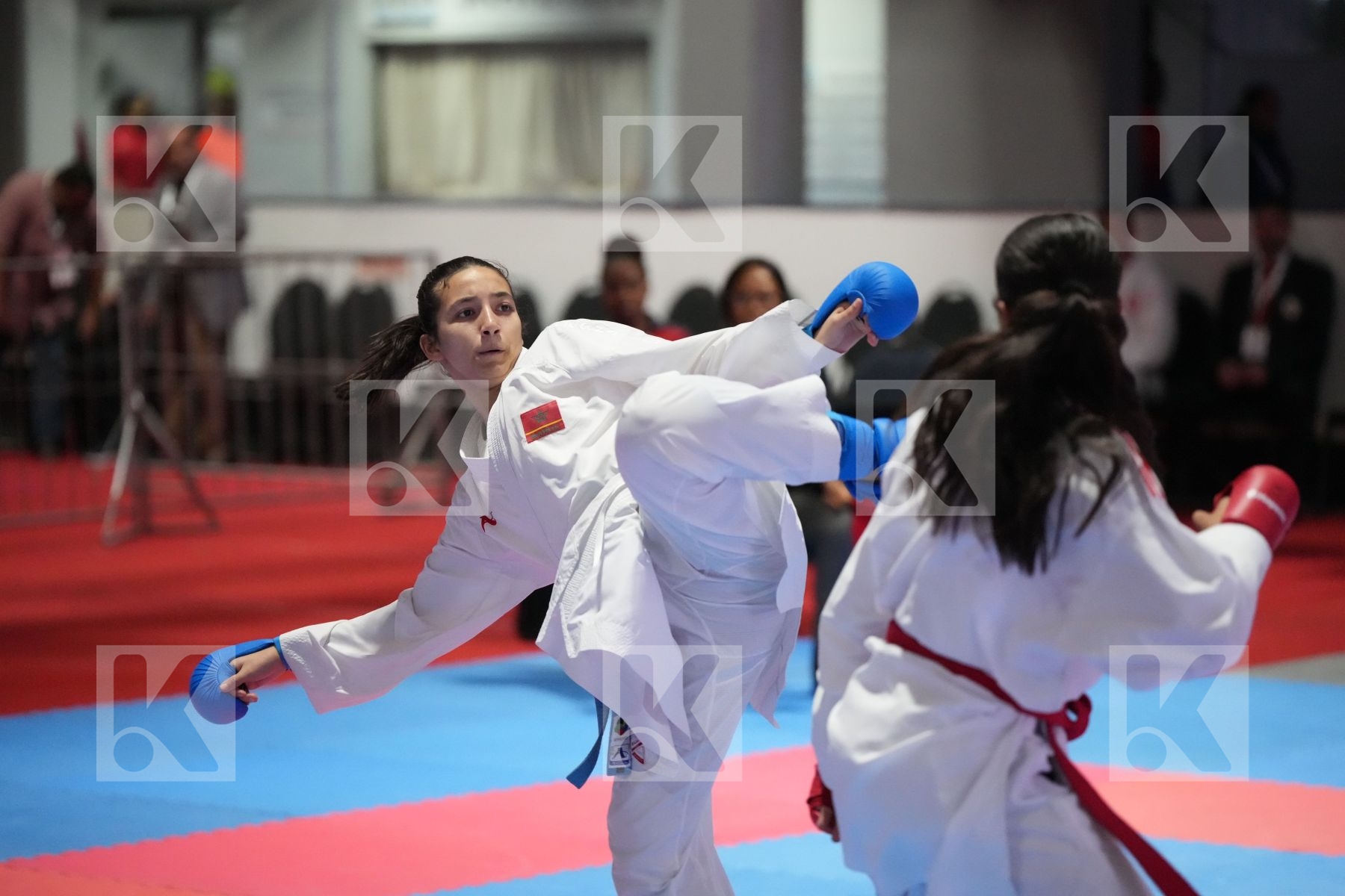 Kumite final bout featuring MAYSSA KSANTINI & DOUAA EL MACHOUAT