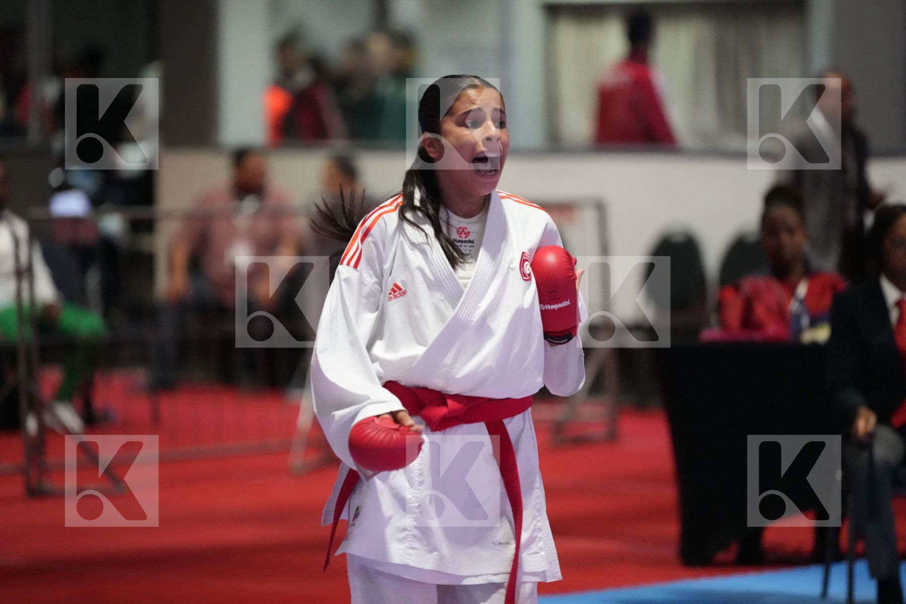 Kumite final bout featuring MAYSSA KSANTINI & DOUAA EL MACHOUAT