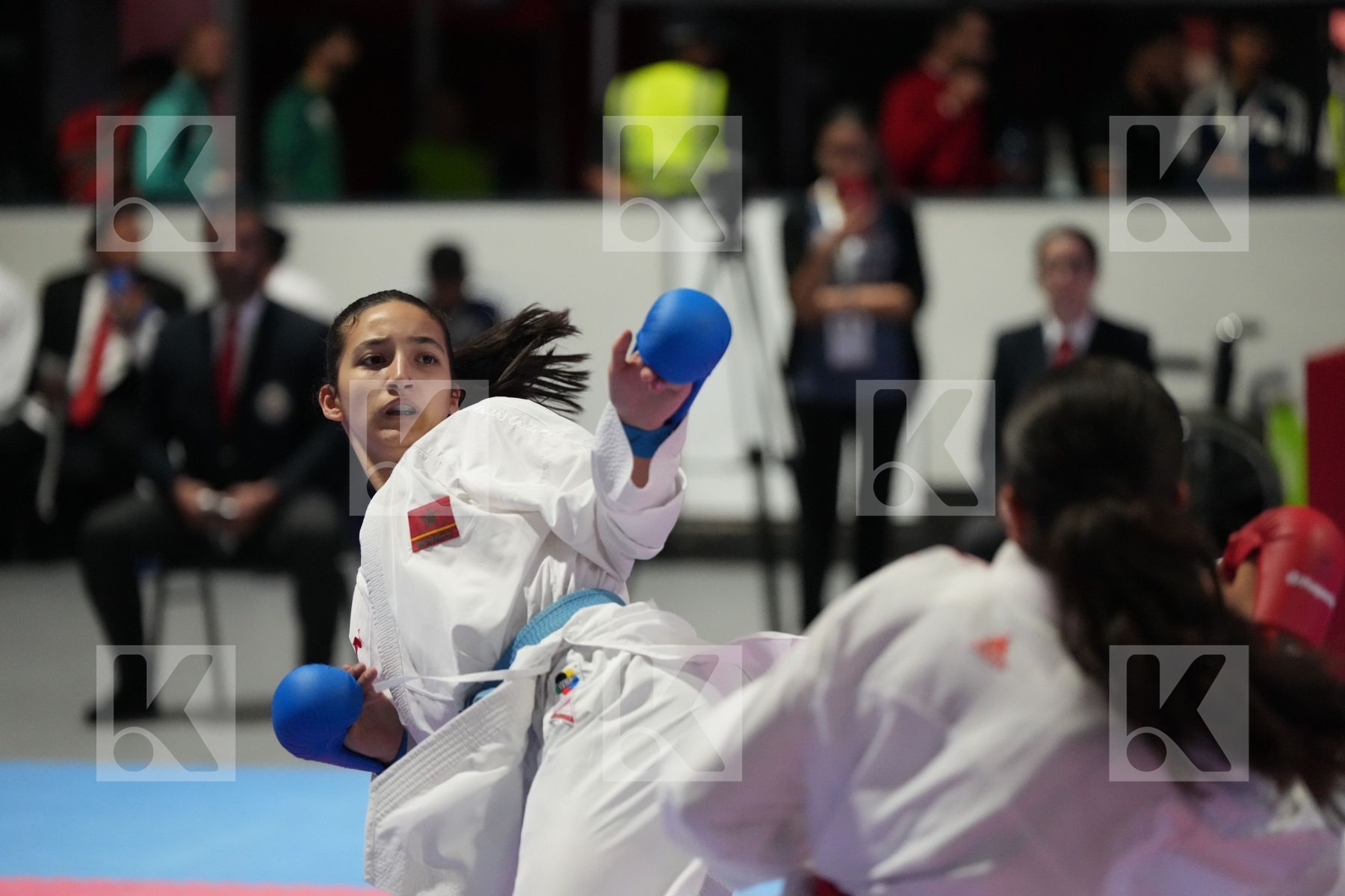 Kumite final bout featuring MAYSSA KSANTINI & DOUAA EL MACHOUAT