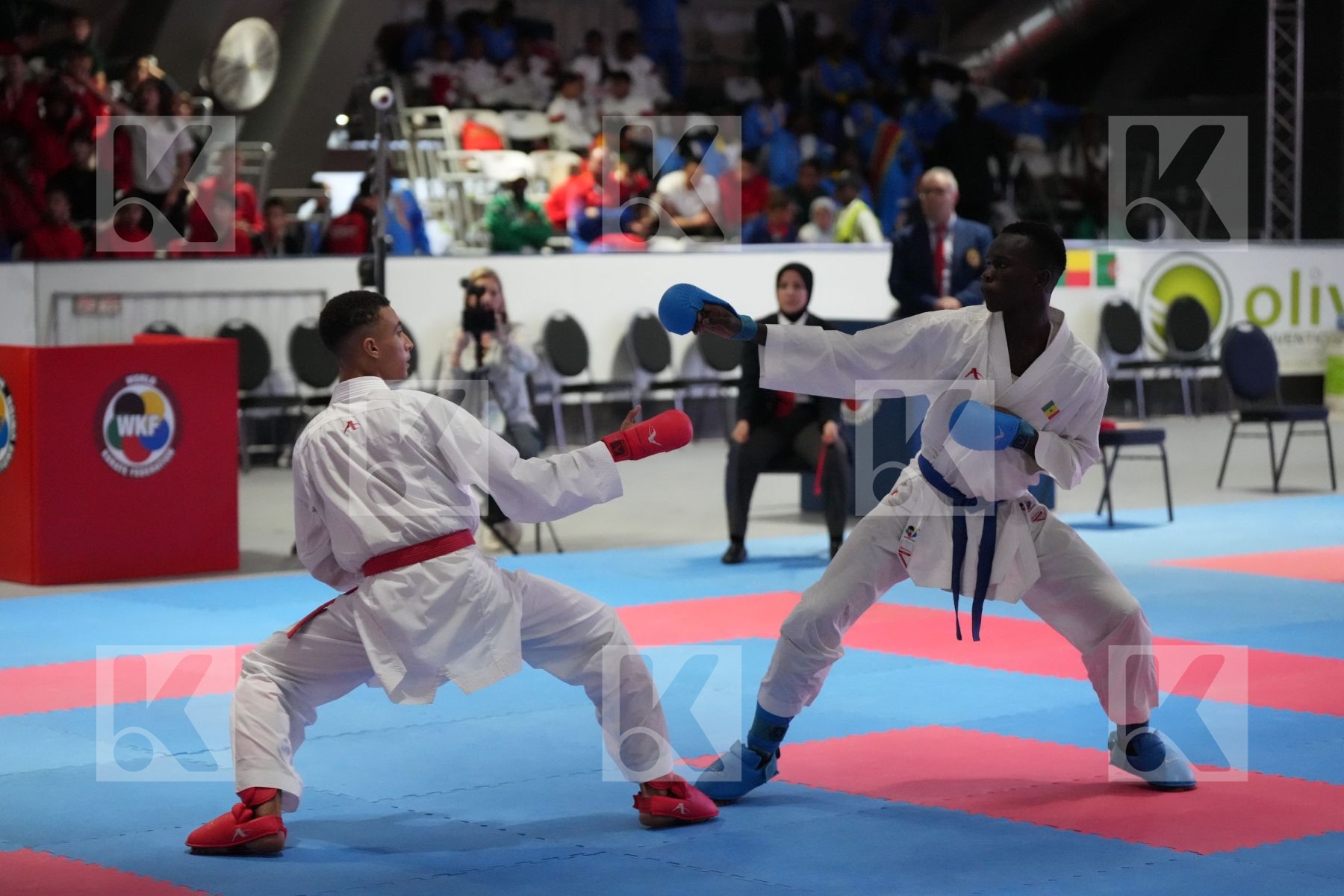 Kumite final bout featuring SAMIR SADINI & TALLA BEYE