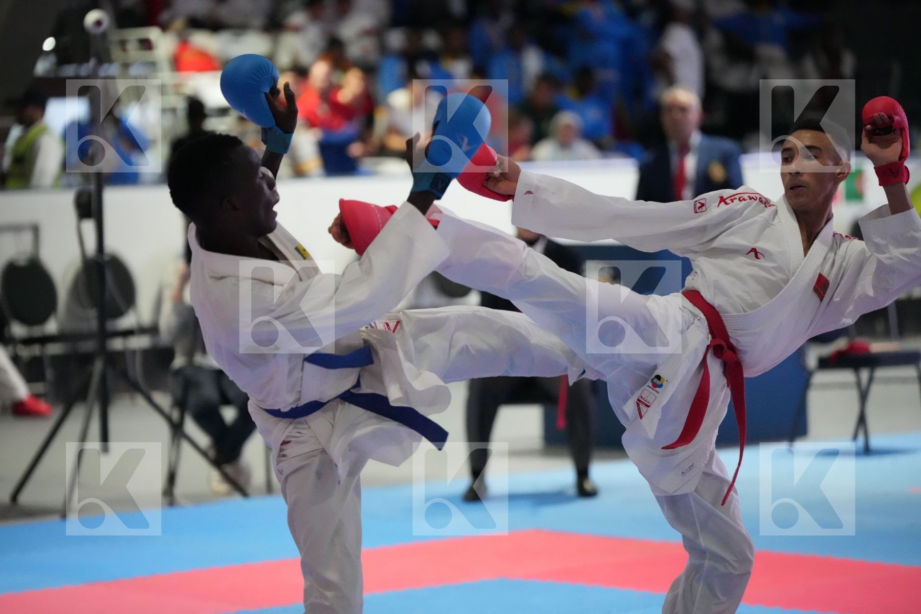 Kumite final bout featuring SAMIR SADINI & TALLA BEYE