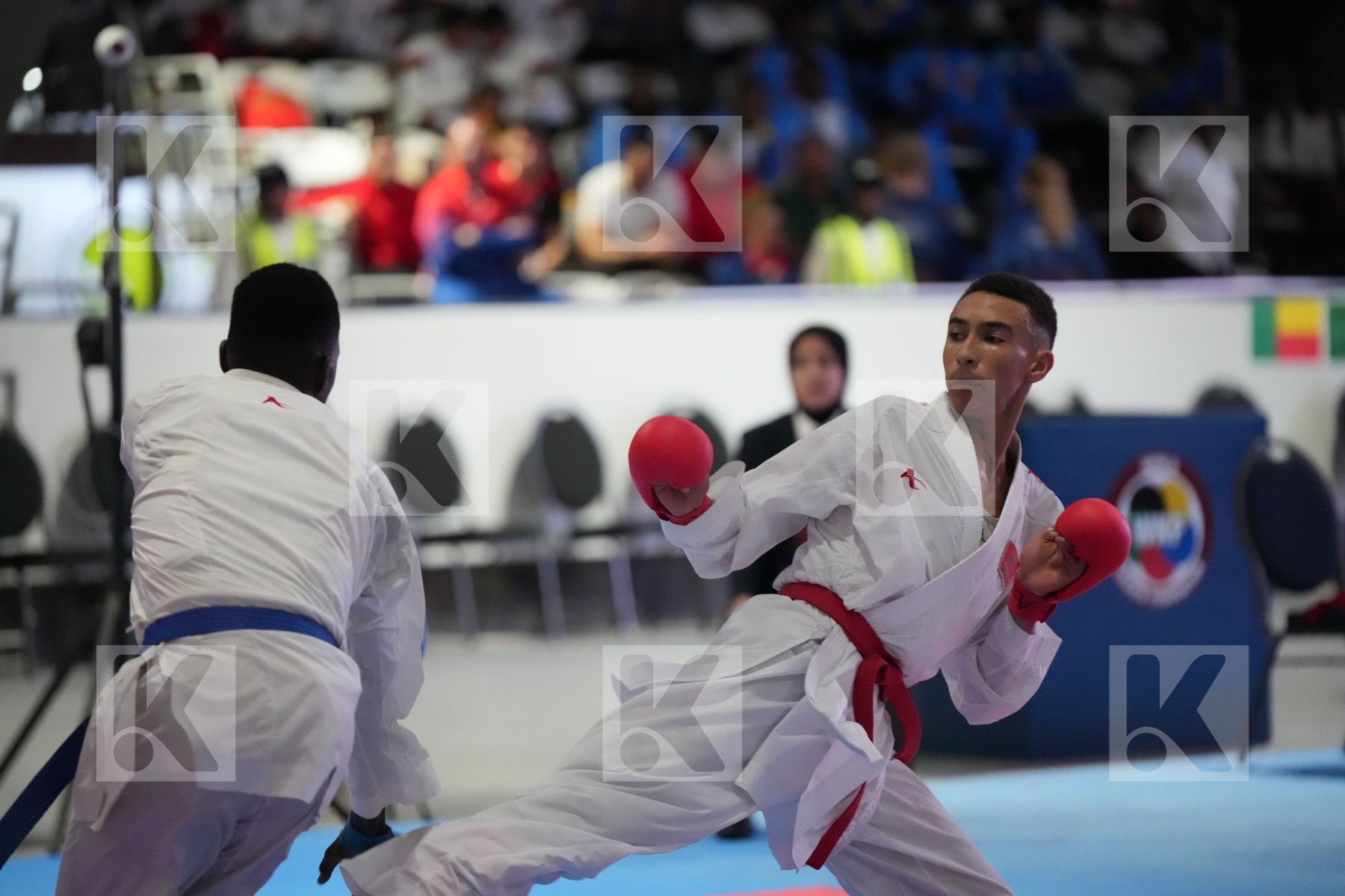 Kumite final bout featuring SAMIR SADINI & TALLA BEYE